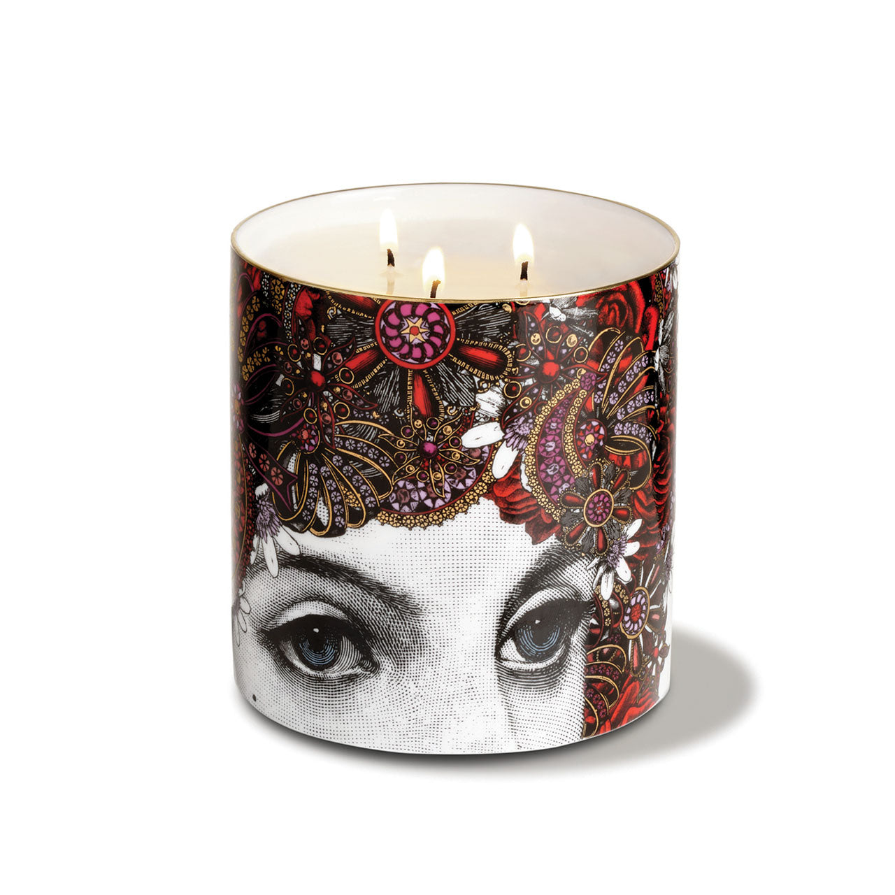 The Christmas Lady 3 Wick Scented Ceramic Candle