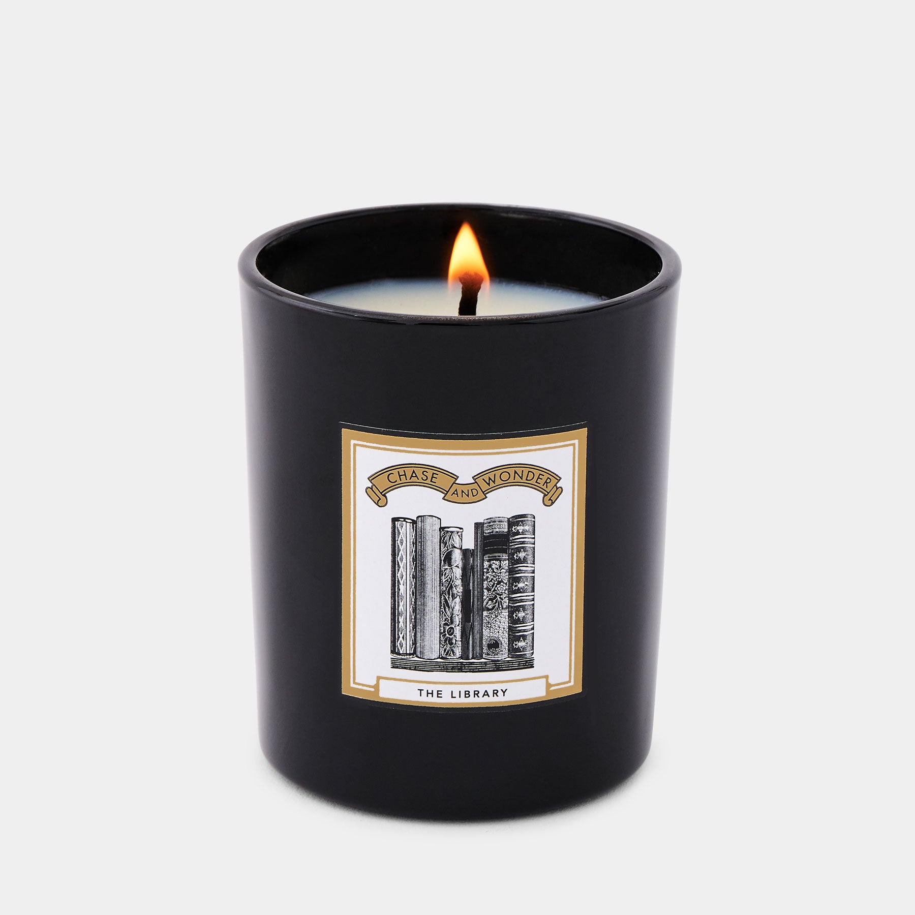 The Library Scented Glass Candle