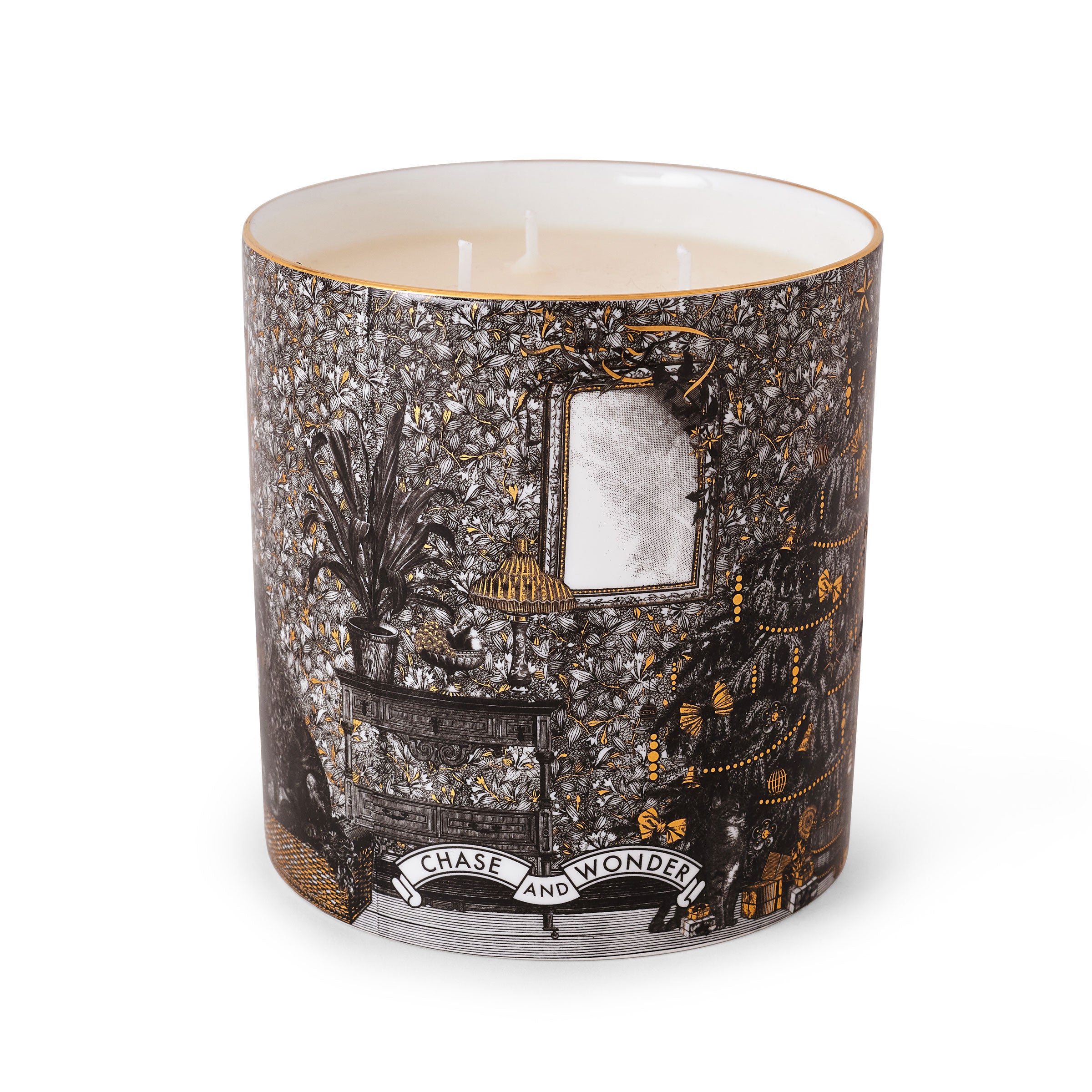 Home For Christmas 3 Wick Ceramic Scented Candle