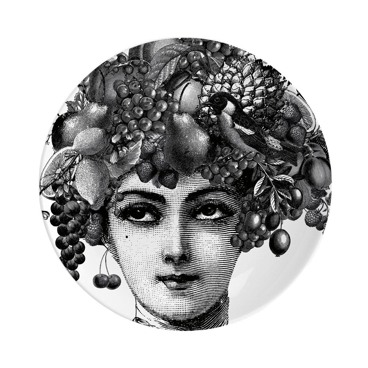 Fruit Lady Fine China Plate Chase and Wonder