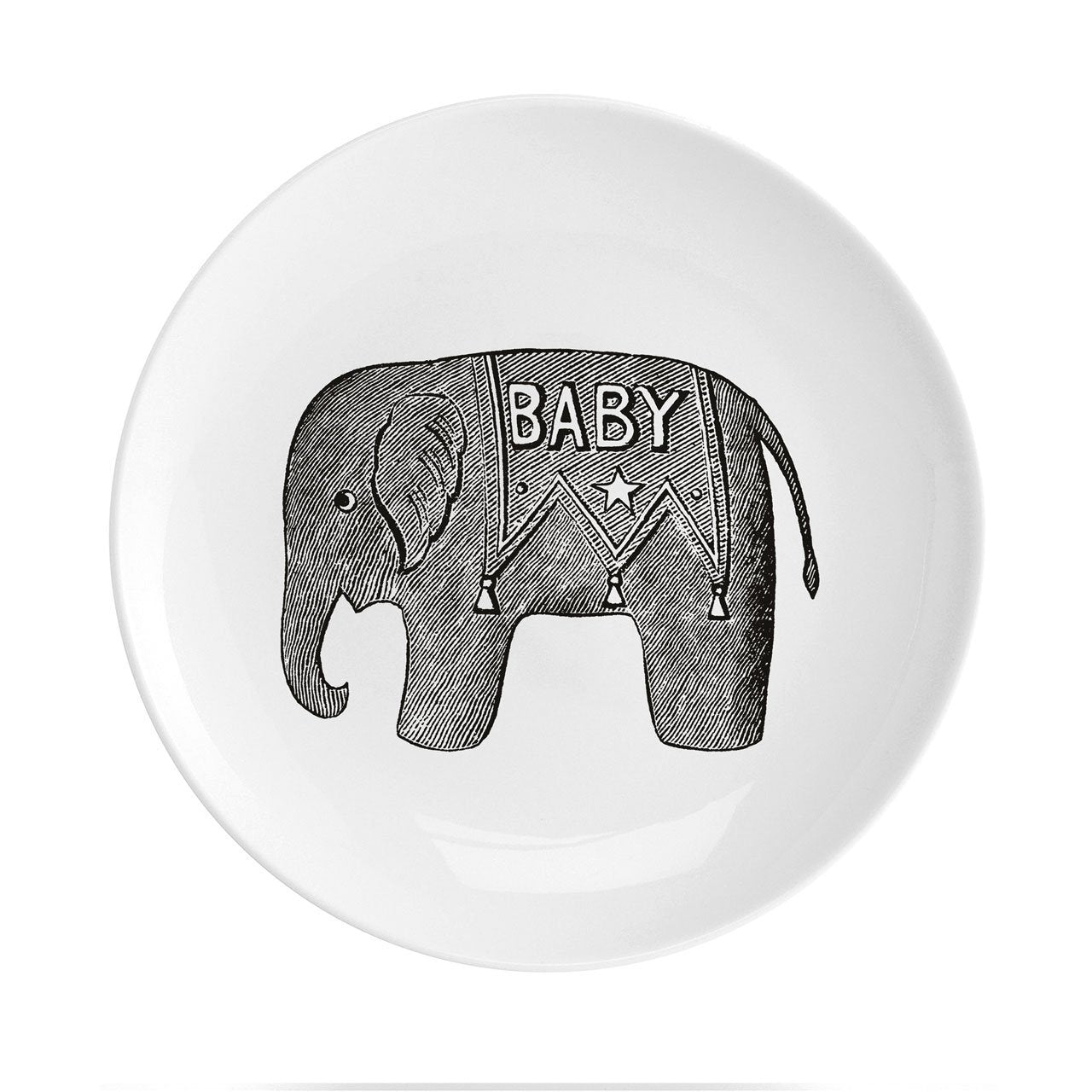 Baby Elephant Fine China 8" Plate - Chase and Wonder - Proudly Made in Britain