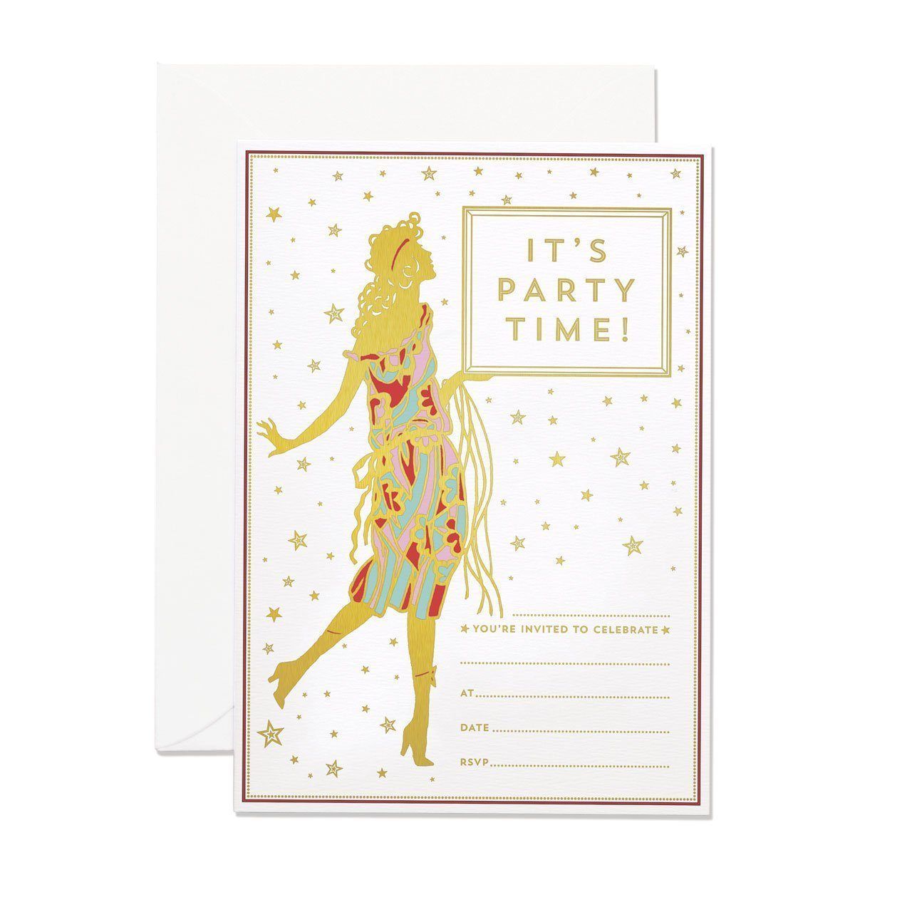 Glamourous Lady Invitation (Pack of 10) - Chase and Wonder - Proudly Made in Britain