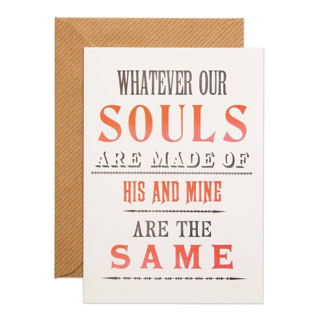 His and Mine Greeting Card - Chase and Wonder - Proudly Made in Britain
