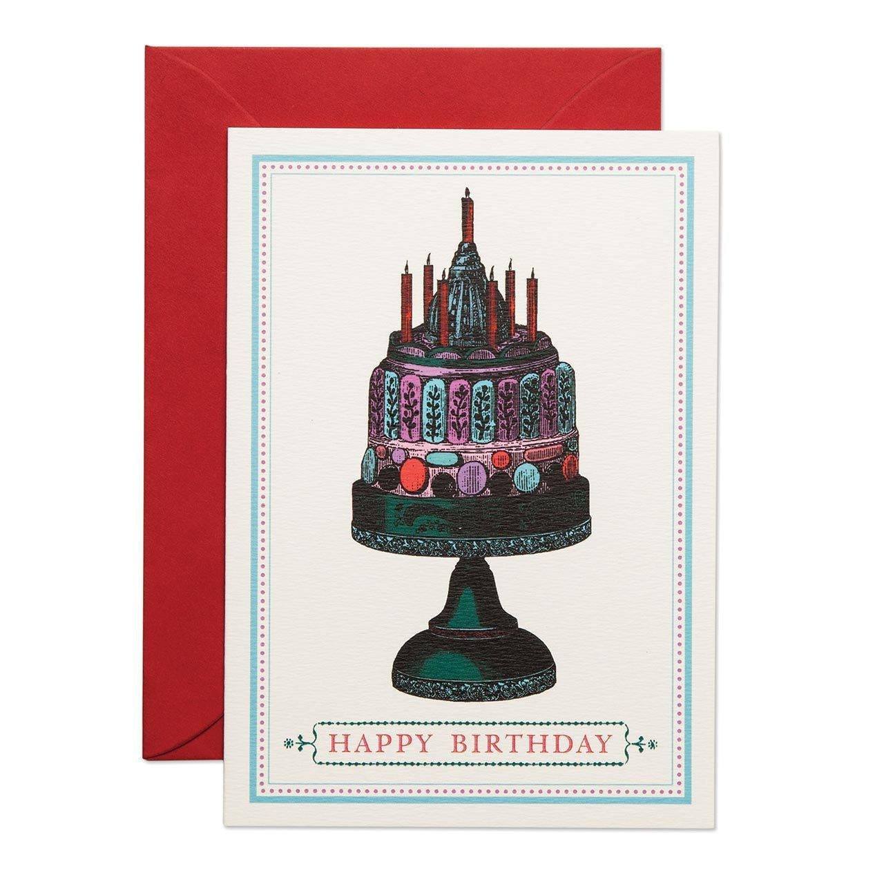 Happy Birthday Cake Greeting Card - Chase and Wonder - Proudly Made in Britain