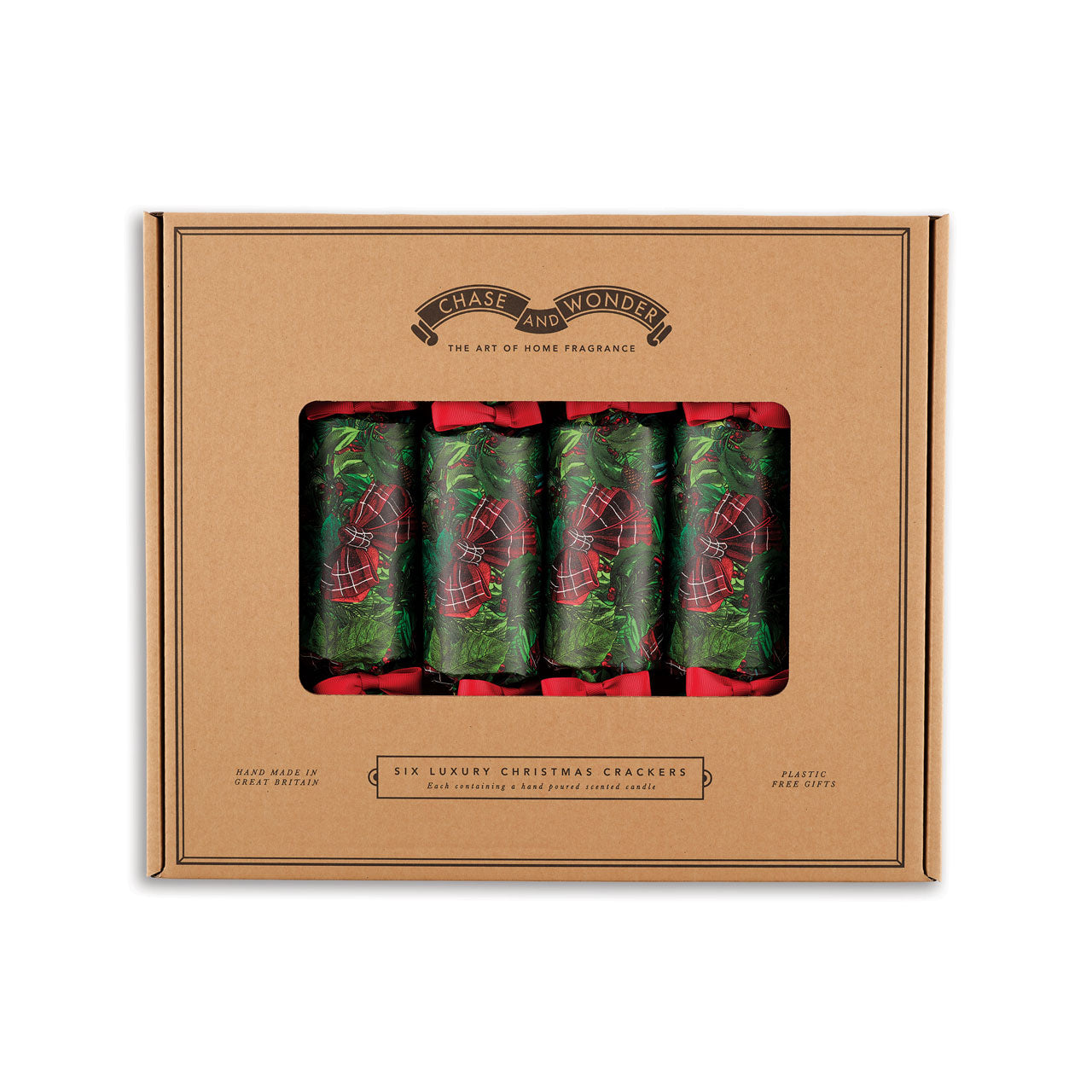 "Christmas Wreath" Luxury Candle Christmas Crackers