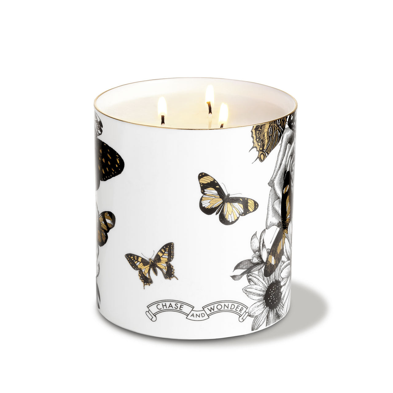 The Butterfly Lady 3 Wick Scented Ceramic Candle