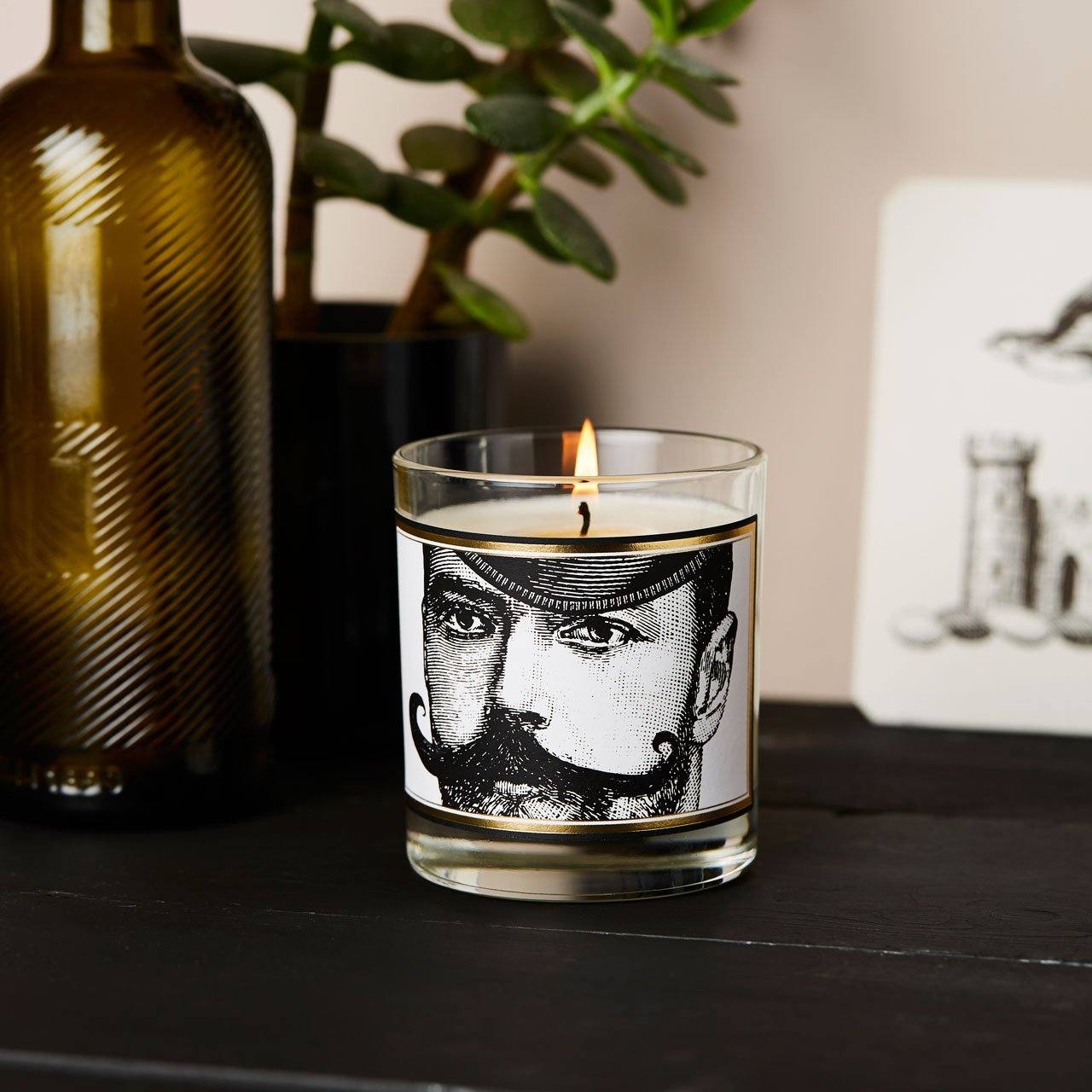 The Dashing Gent Glass Candle - Chase and Wonder - Proudly Made in Britain