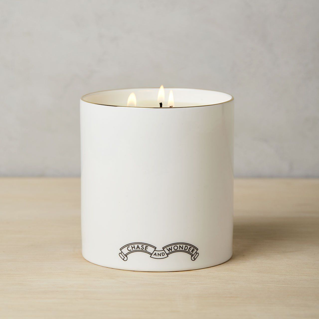The Dashing Gent 3 Wick Scented Ceramic Candle - Chase and Wonder - Proudly Made in Britain