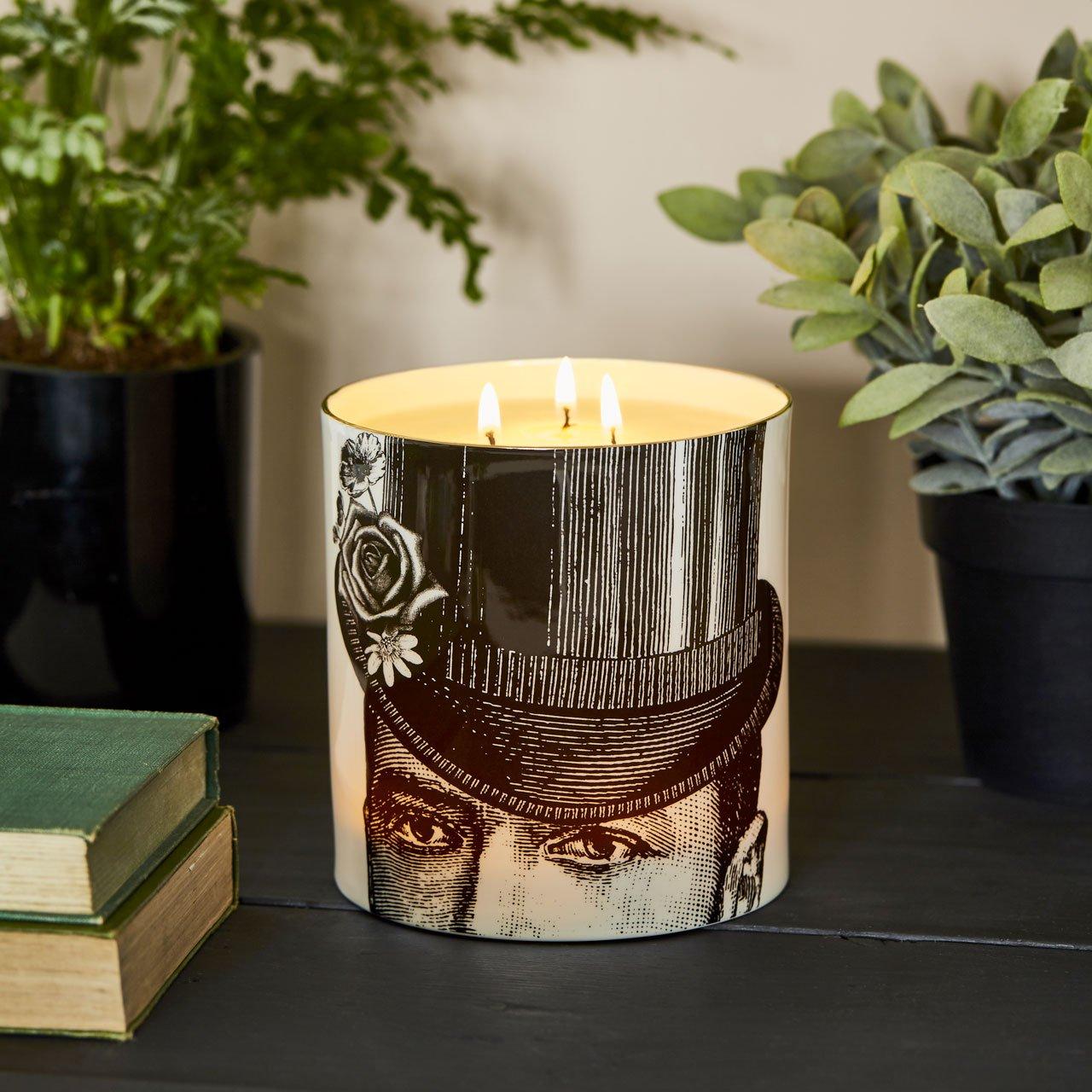 The Dashing Gent 3 Wick Scented Ceramic Candle - Chase and Wonder - Proudly Made in Britain