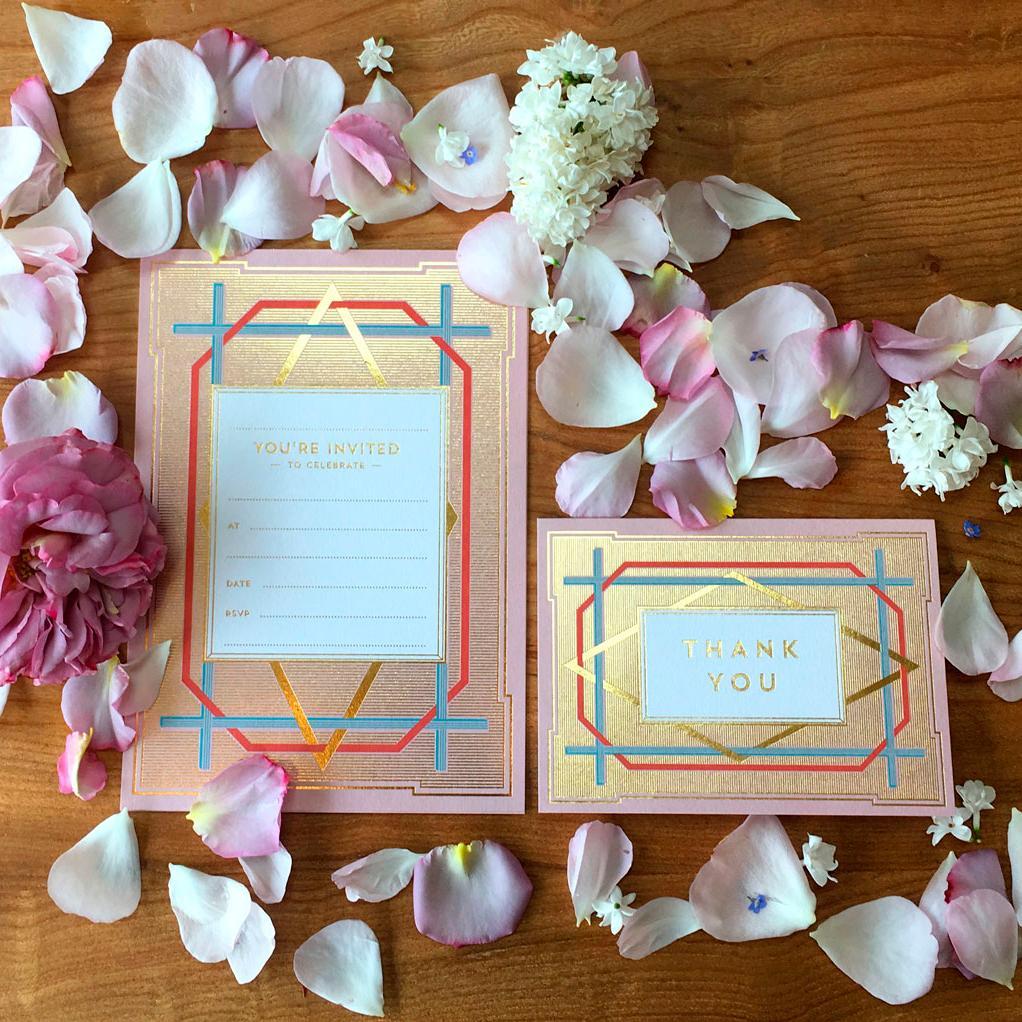 Art Deco Invitation (Pack of 10) - Chase and Wonder - Proudly Made in Britain