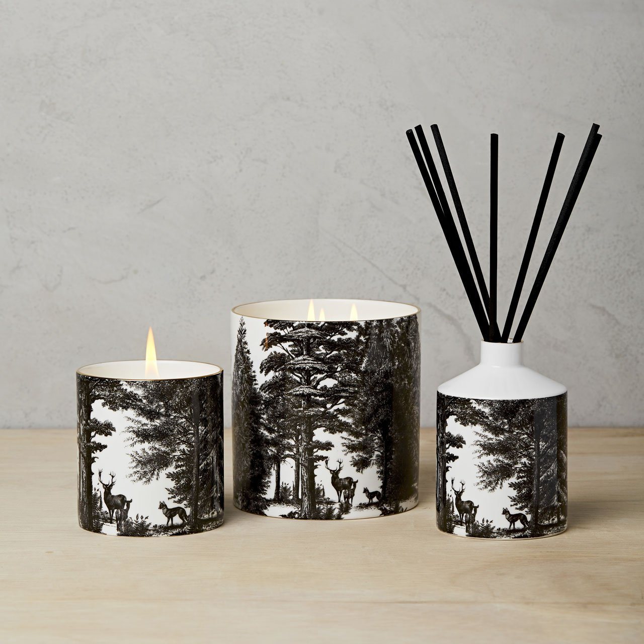 The Enchanted Forest 3 Wick Scented Ceramic Candle - Chase and Wonder - Proudly Made in Britain