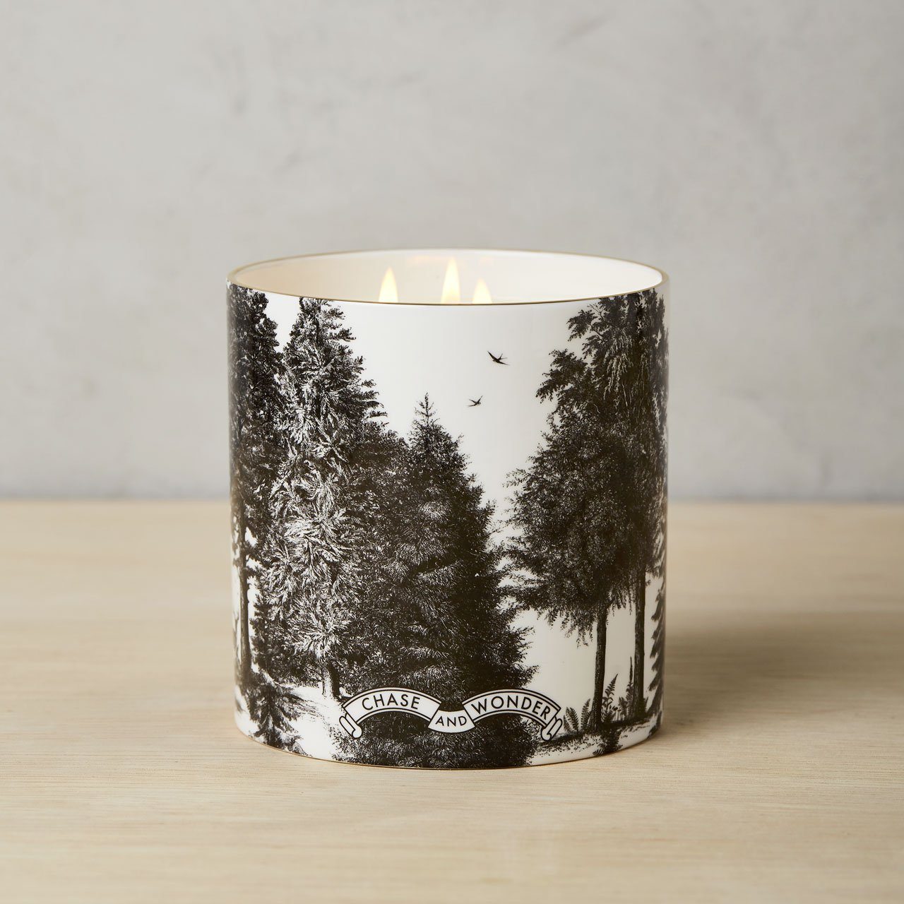 The Enchanted Forest 3 Wick Scented Ceramic Candle - Chase and Wonder - Proudly Made in Britain