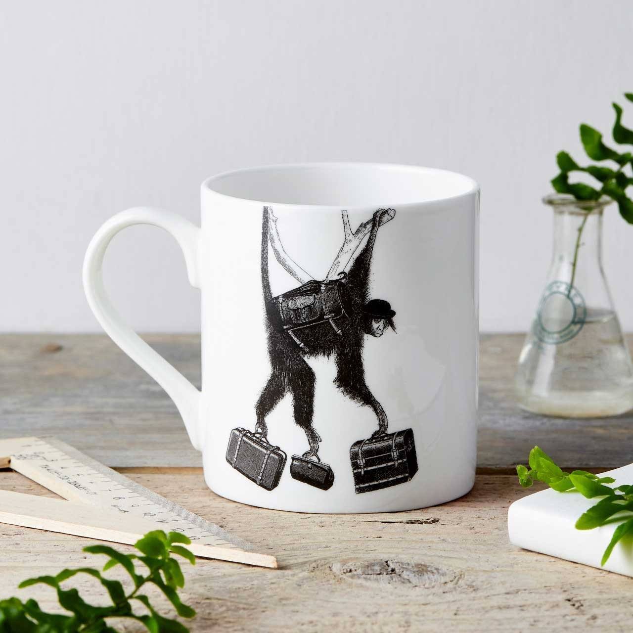 Monkey Business Fine China Mug - Chase and Wonder - Proudly Made in Britain