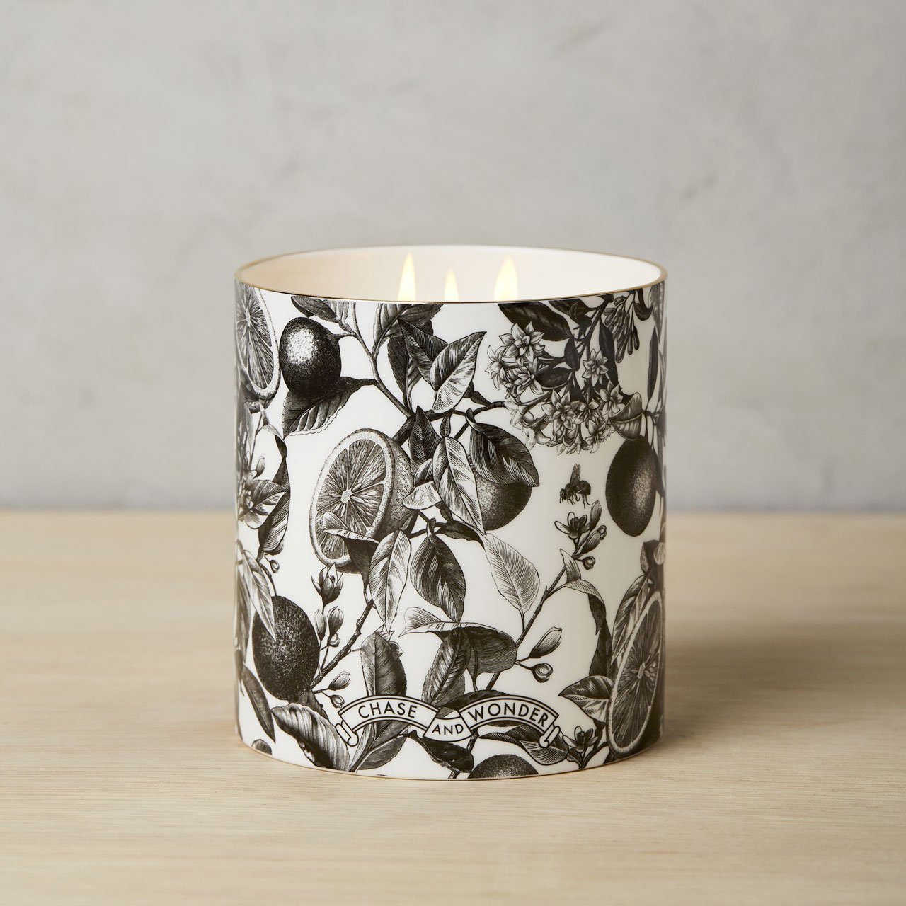 The Orangery 3 Wick Scented Ceramic Candle - Chase and Wonder - Proudly Made in Britain