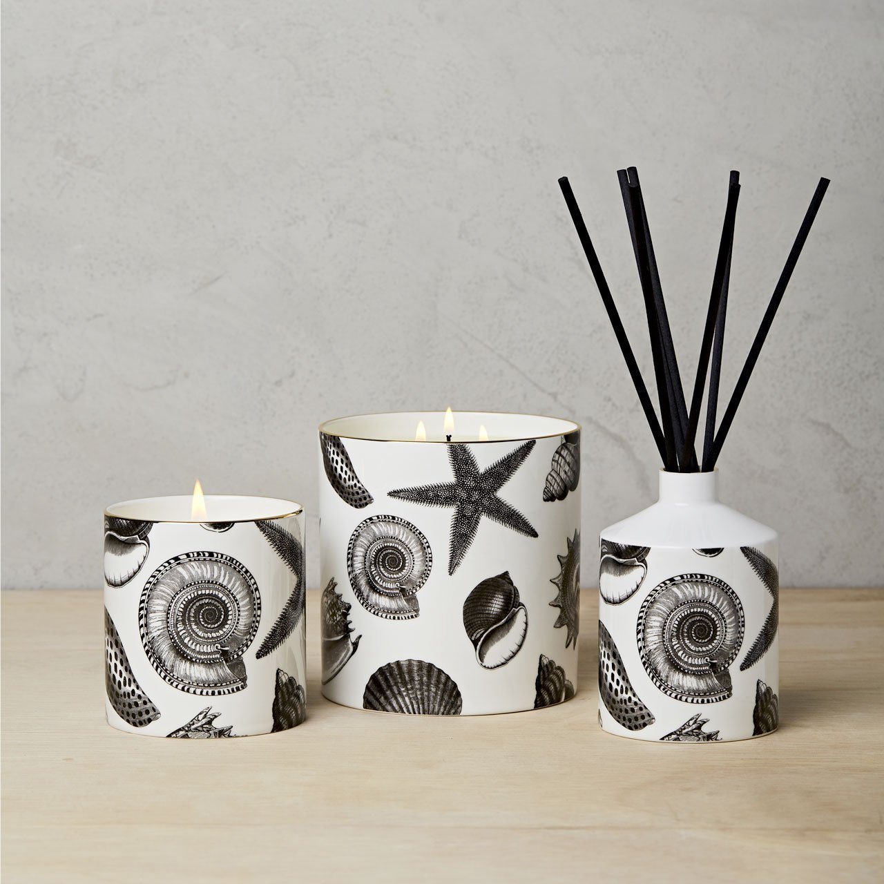 The Seashore 3 Wick Scented Ceramic Candle - Chase and Wonder - Proudly Made in Britain