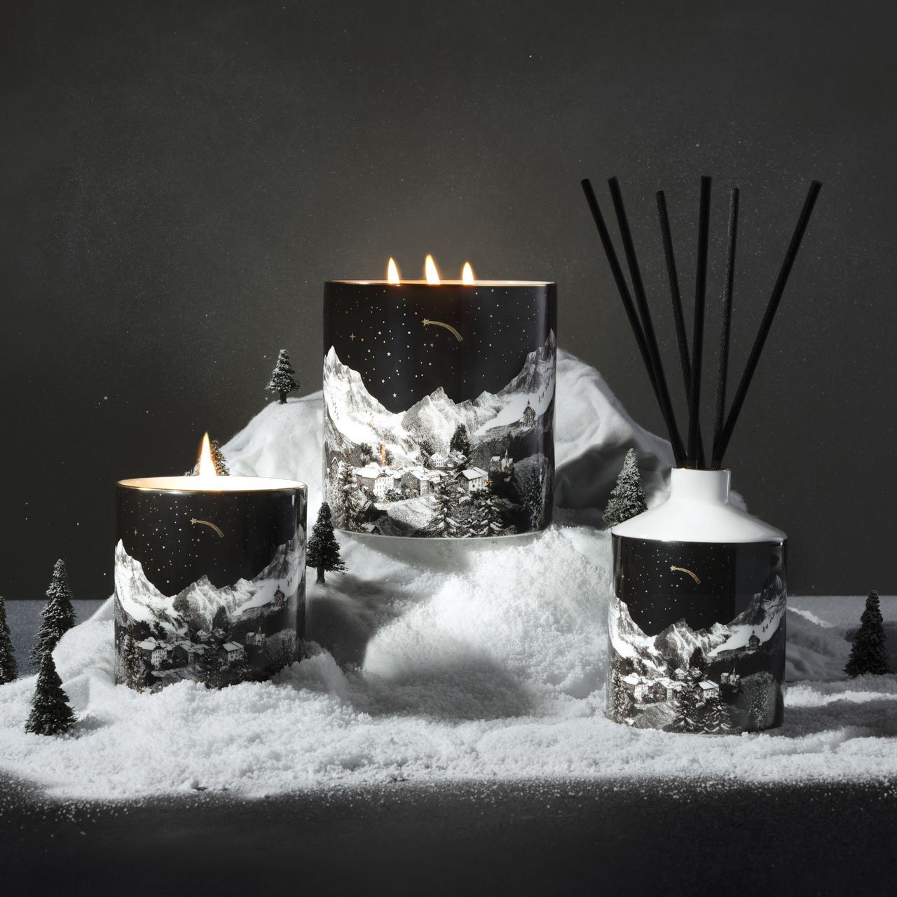 The Alpine Lodge Ceramic Candle