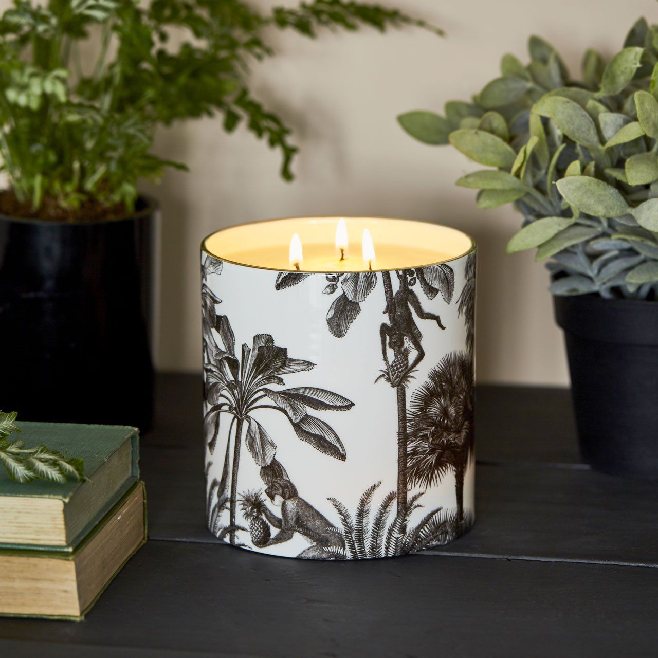 The Tropical Paradise 3 Wick Scented Ceramic Candle - Chase and Wonder - Proudly Made in Britain