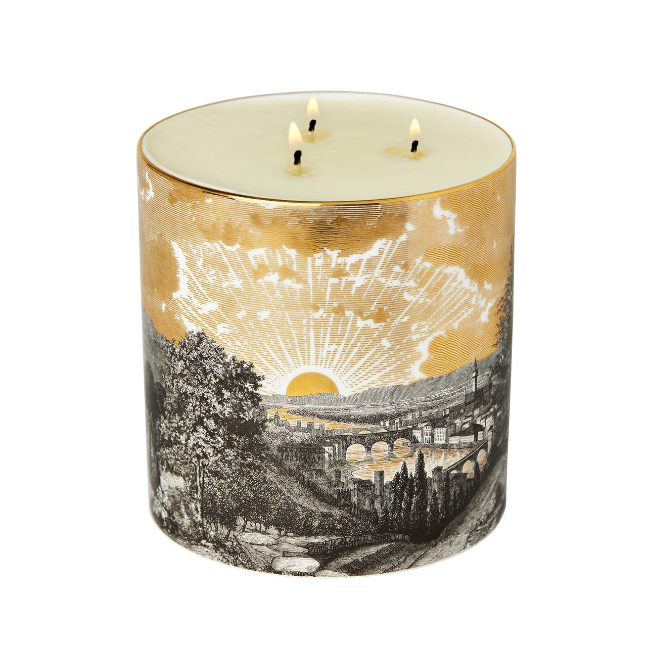 The Tuscan Sunset 3 Wick Scented Ceramic Candle