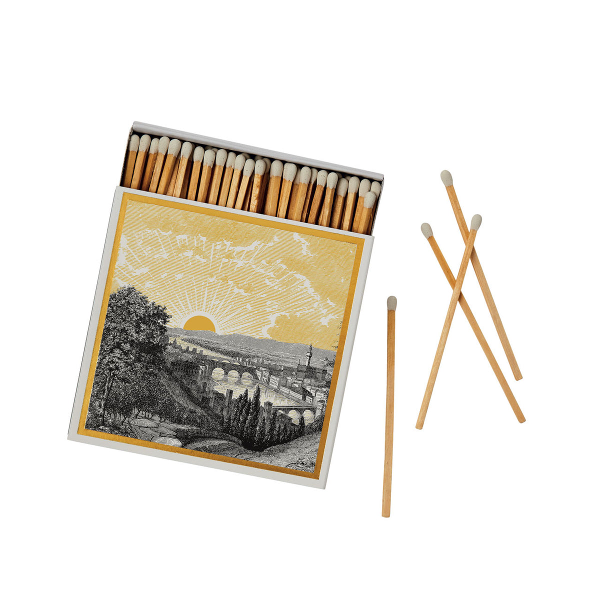 The Tuscan Sunset Luxury Matches | Illustrated | Chase and Wonder