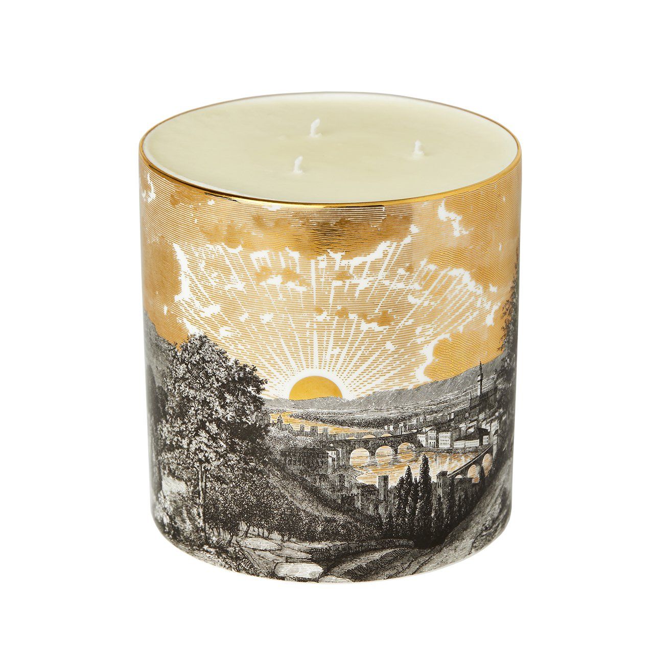 The Tuscan Sunset 3 Wick Scented Ceramic Candle