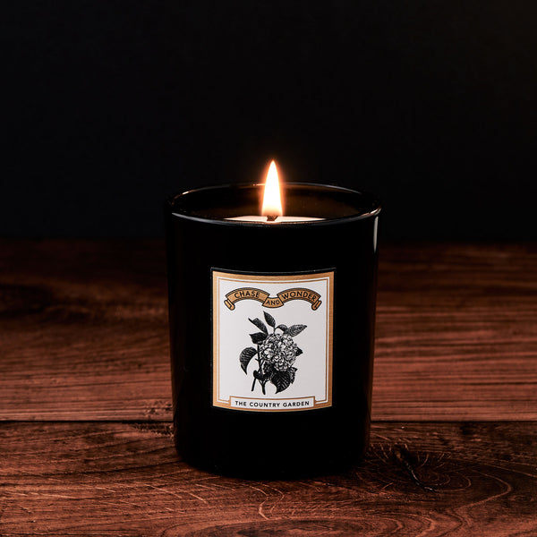 The Country Garden  Luxury Scented Glass Candle