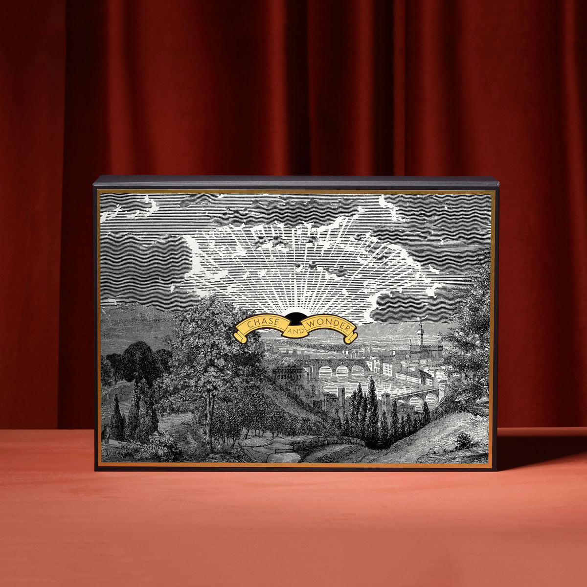 For Italy Lovers - The Tuscan Sunset Gift Set gift set, contents displayed alongside the luxury gift box