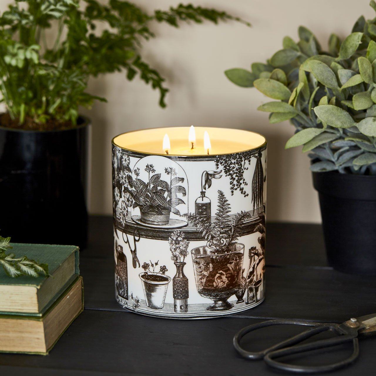 The Botanist 3 Wick Scented Ceramic Candle - Chase and Wonder - Proudly Made in Britain