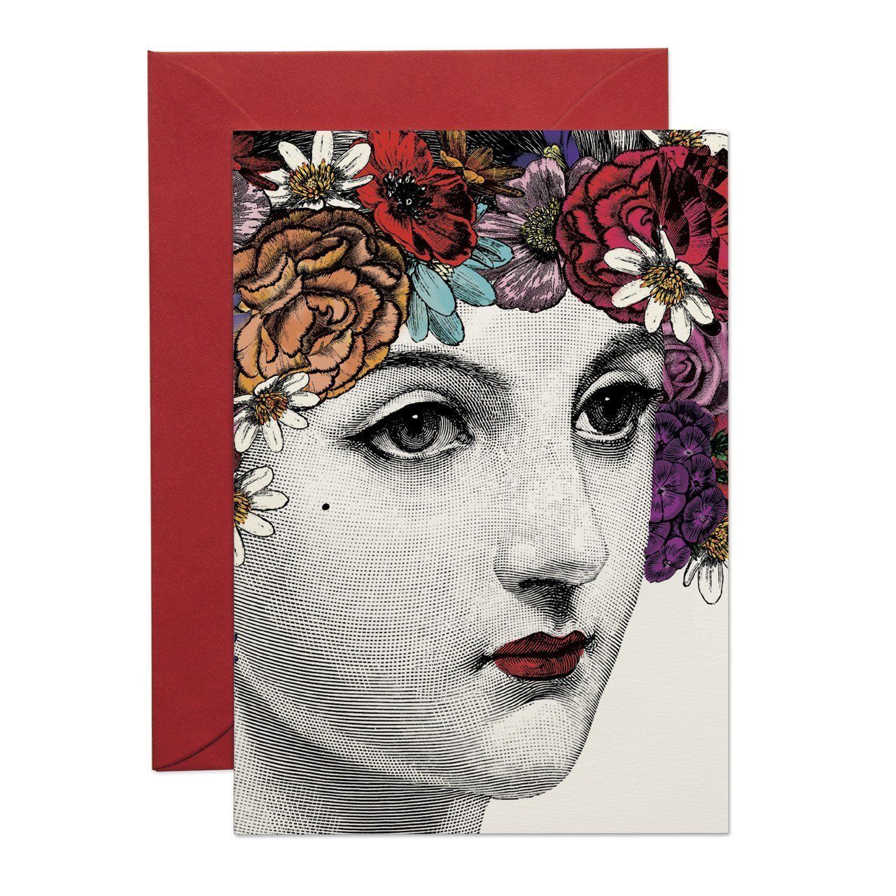 Flower Lady Greeting Card - Chase and Wonder - Proudly Made in Britain