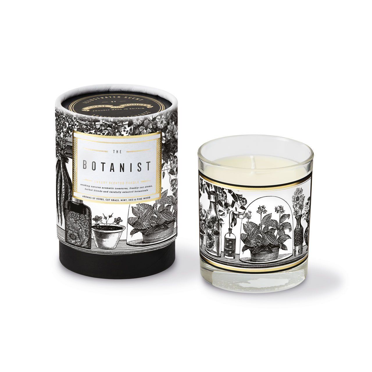 The Botanist Glass Candle - Chase and Wonder - Proudly Made in Britain