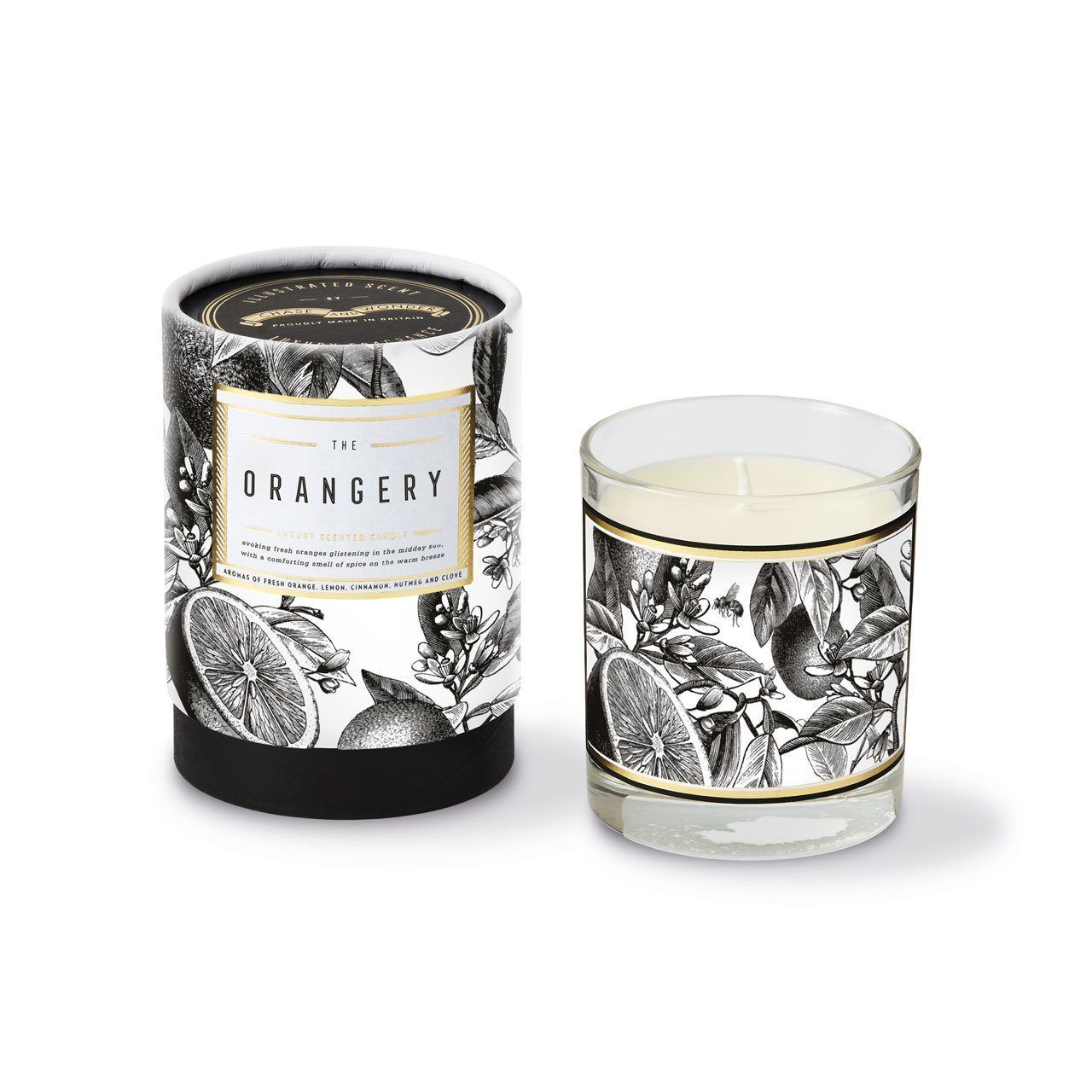 The Orangery Glass Candle - Chase and Wonder - Proudly Made in Britain
