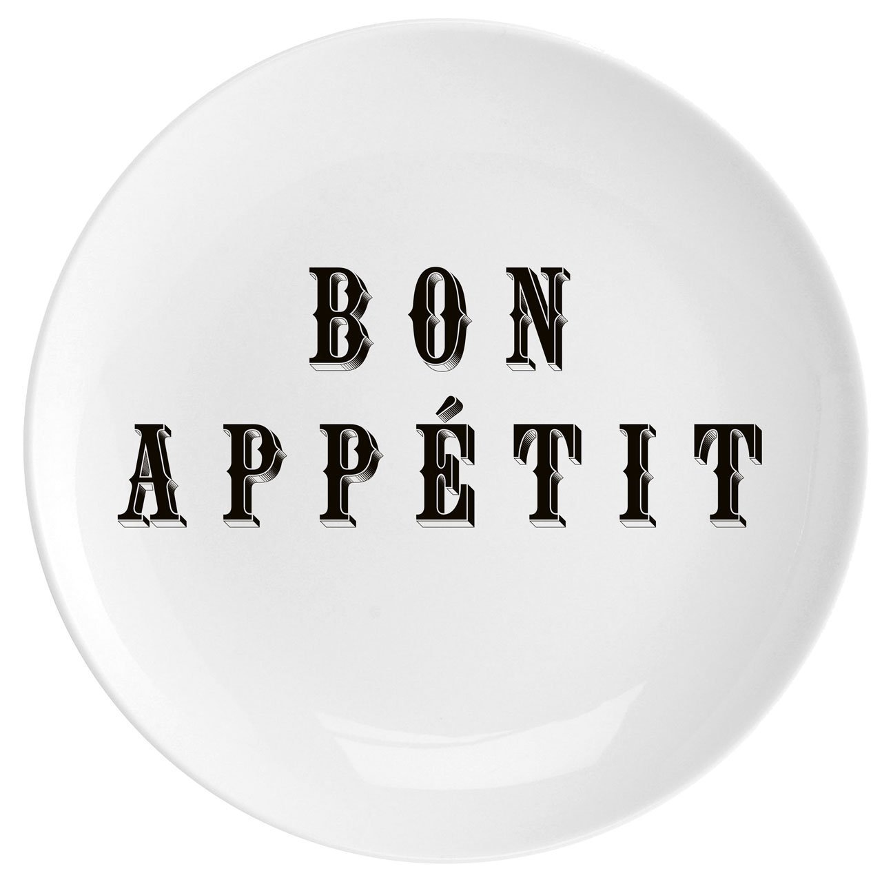 Bon Appetit Fine China 10" Plate - Chase and Wonder - Proudly Made in Britain