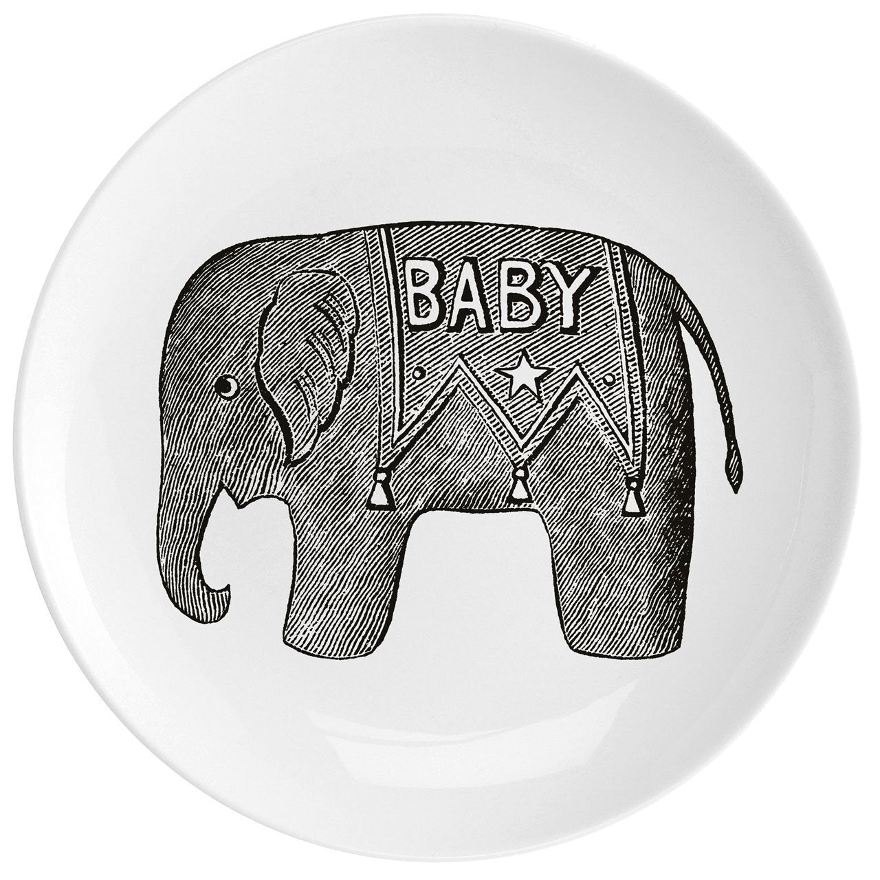 Baby Elephant Fine China 10" Plate - Chase and Wonder - Proudly Made in Britain