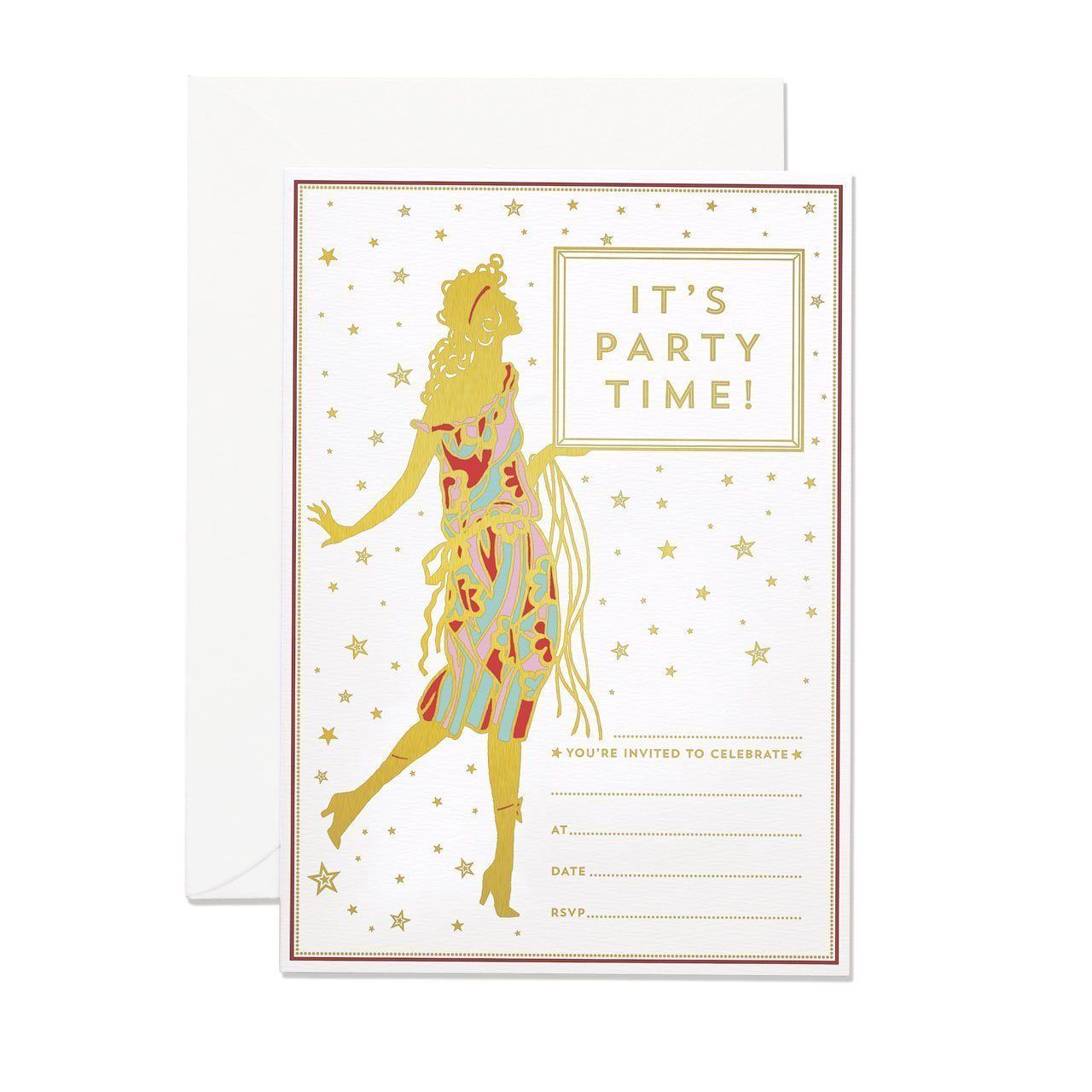 Glamourous Lady Invitation (Pack of 10) - Chase and Wonder - Proudly Made in Britain