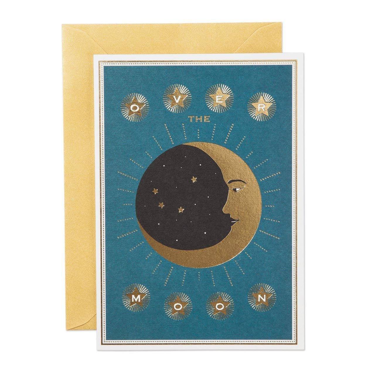 Over the Moon Greeting Card - Chase and Wonder - Proudly Made in Britain