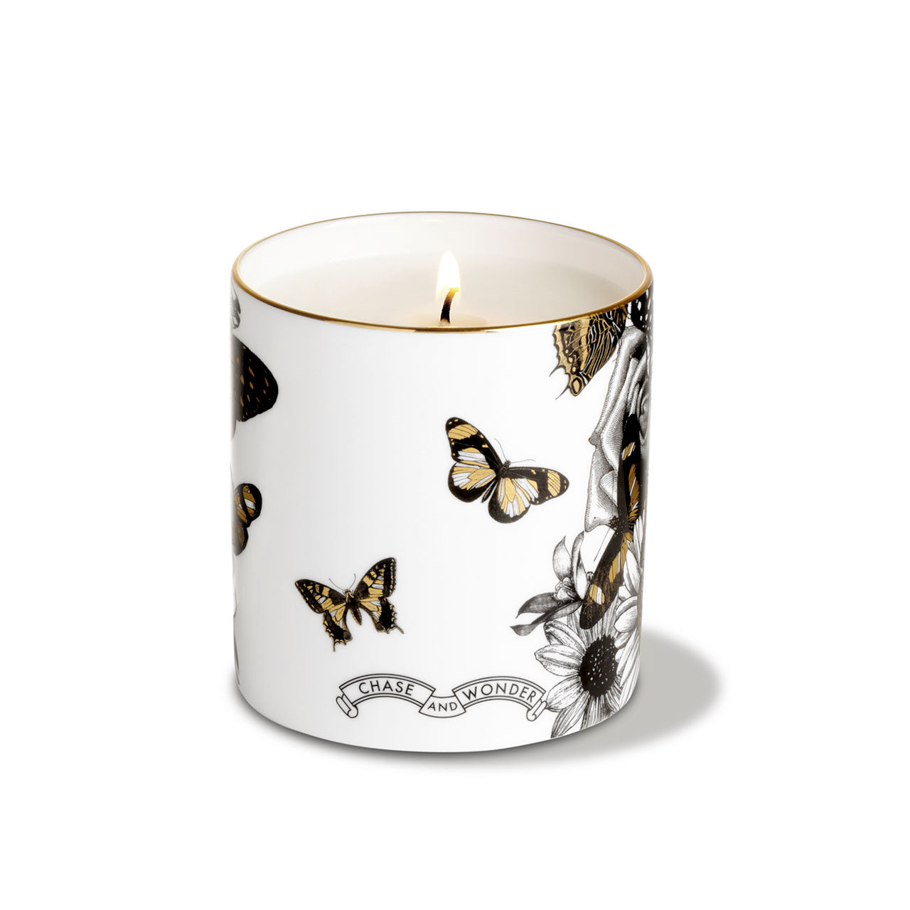 The Butterfly Lady Ceramic Candle