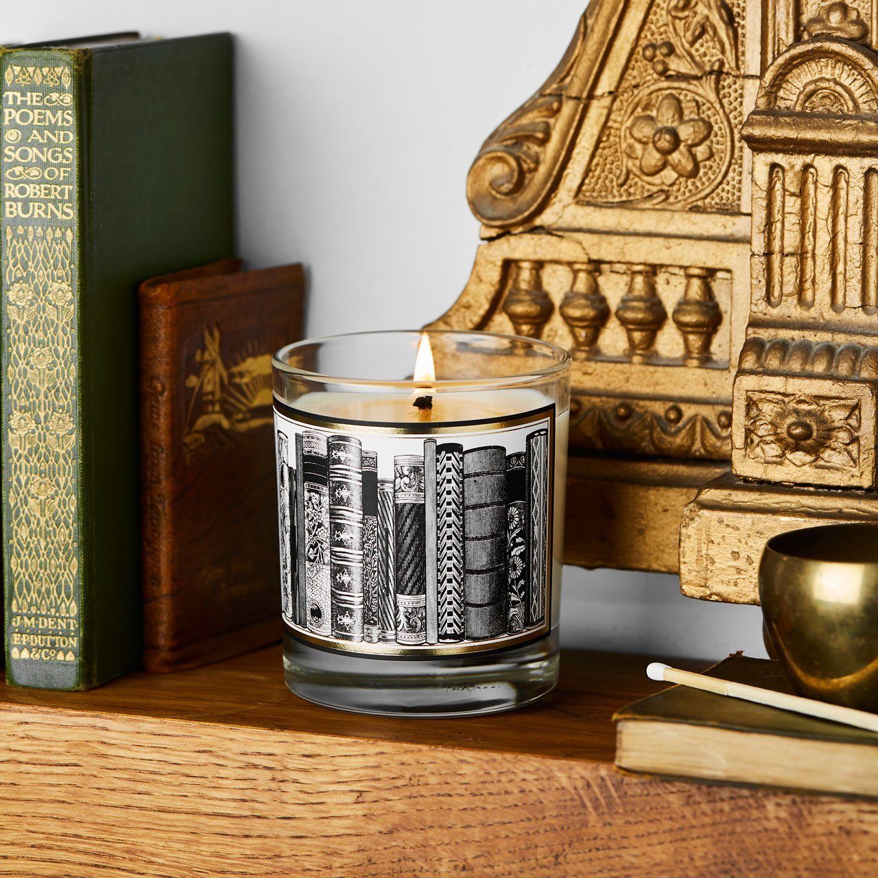 The Library Glass Candle - Chase and Wonder - Proudly Made in Britain