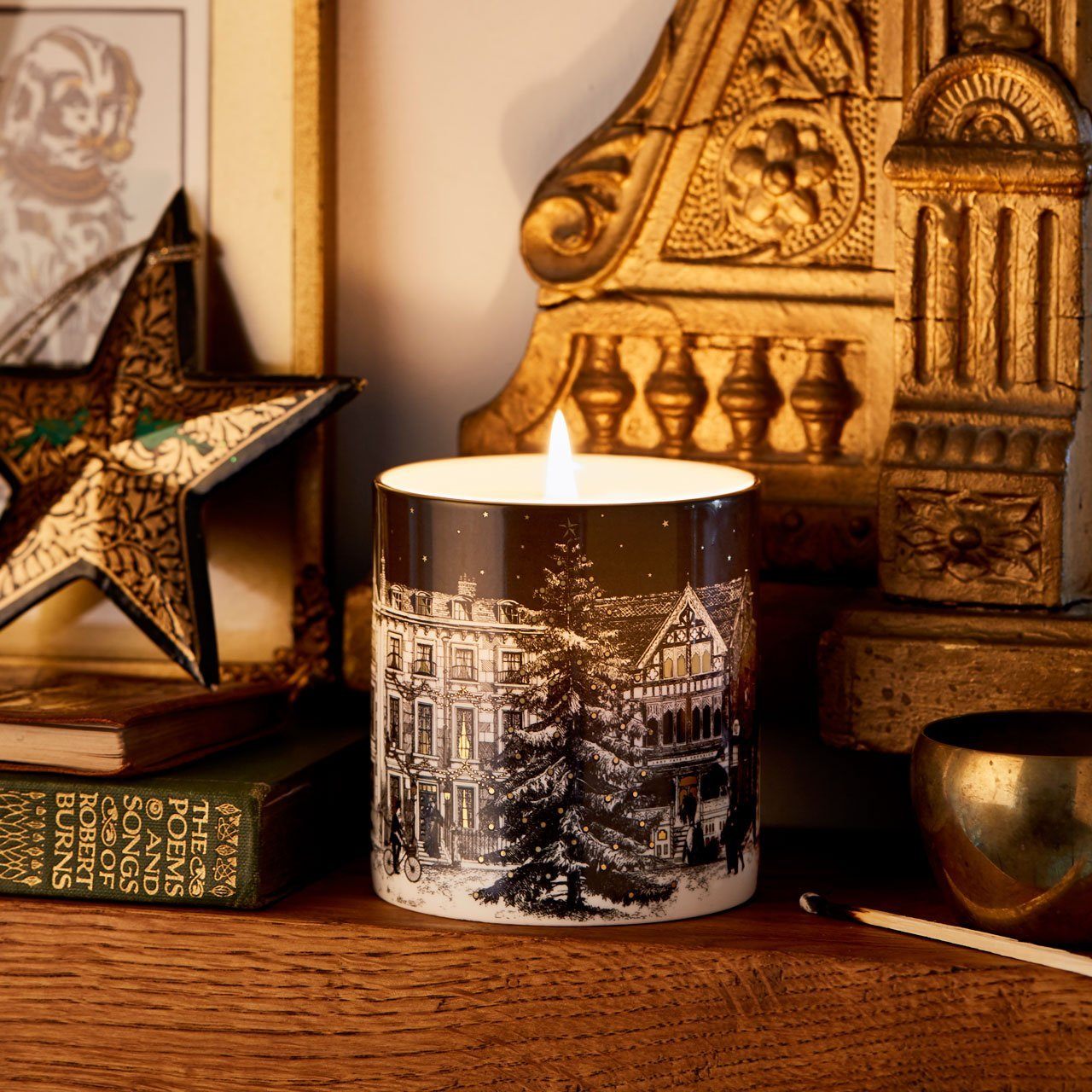 The Starry Night Ceramic Candle - Chase and Wonder - Proudly Made in Britain