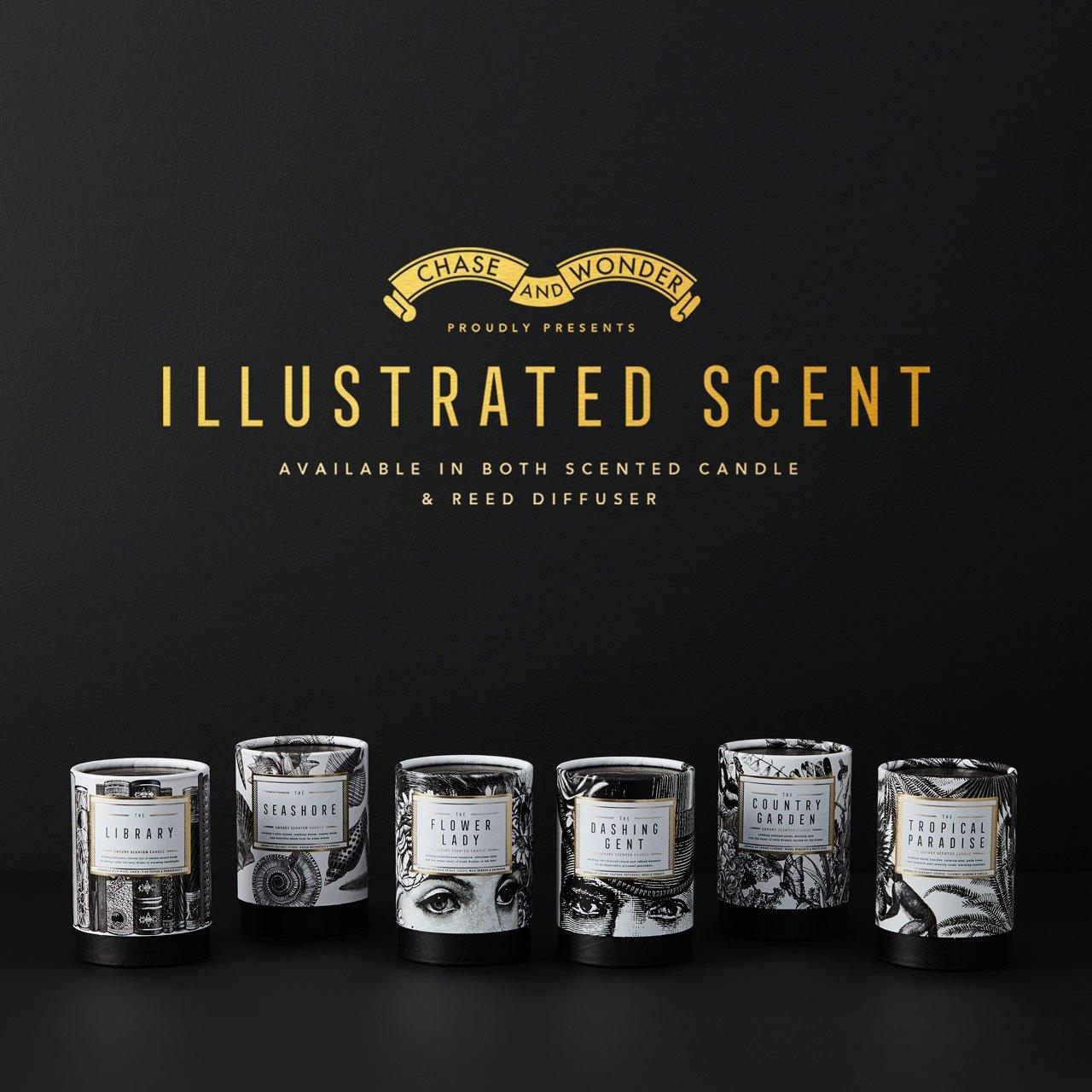 The Flower Lady Glass Candle - Chase and Wonder - Proudly Made in Britain