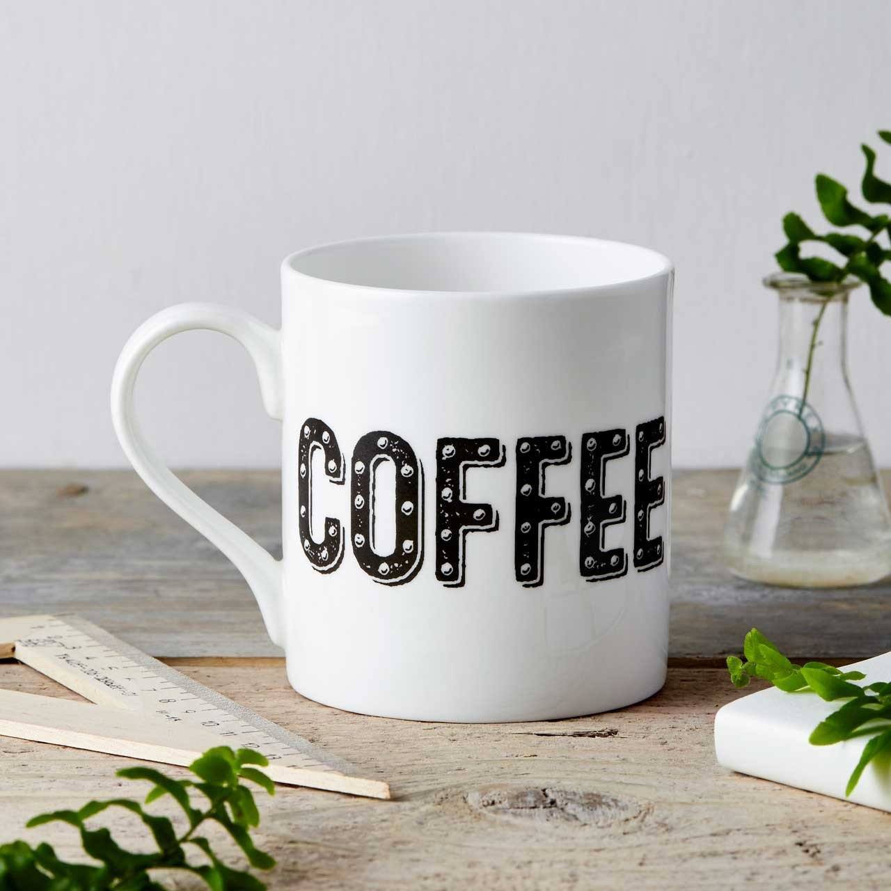Coffee Type Fine China Mug - Chase and Wonder - Proudly Made in Britain