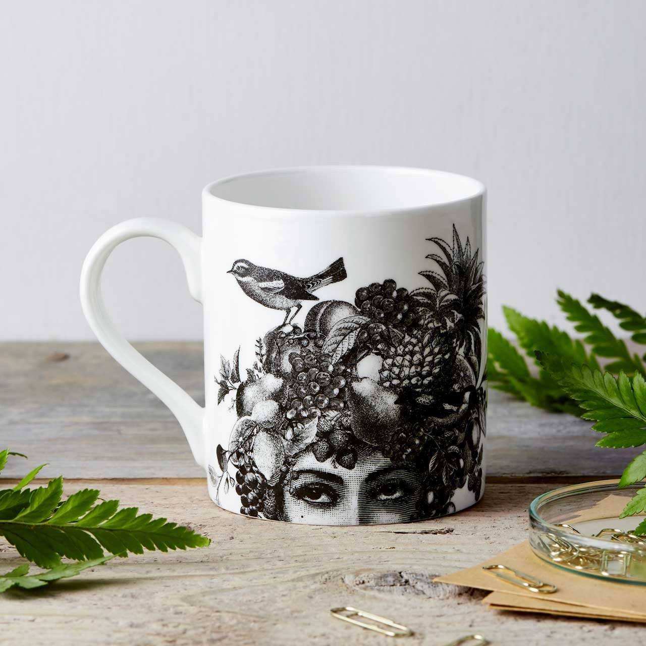 Fruit Lady Fine China Mug - Chase and Wonder - Proudly Made in Britain