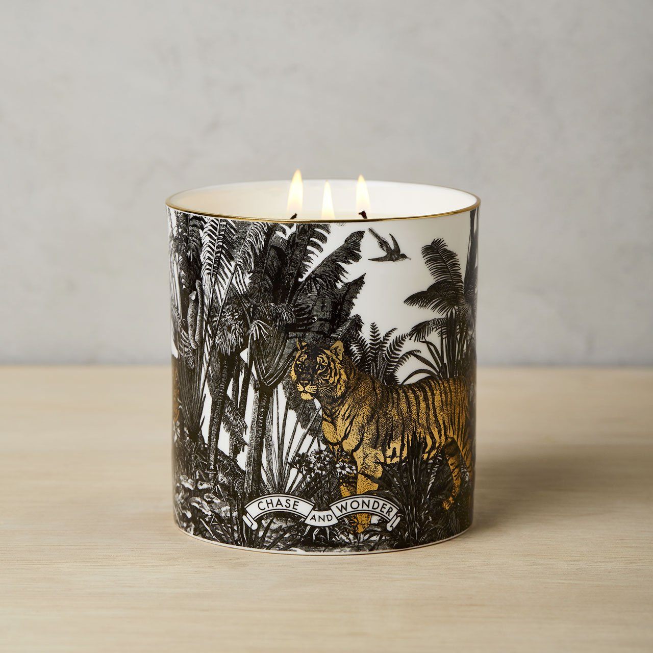 The Jungle 3 Wick Scented Ceramic Candle - Chase and Wonder - Proudly Made in Britain