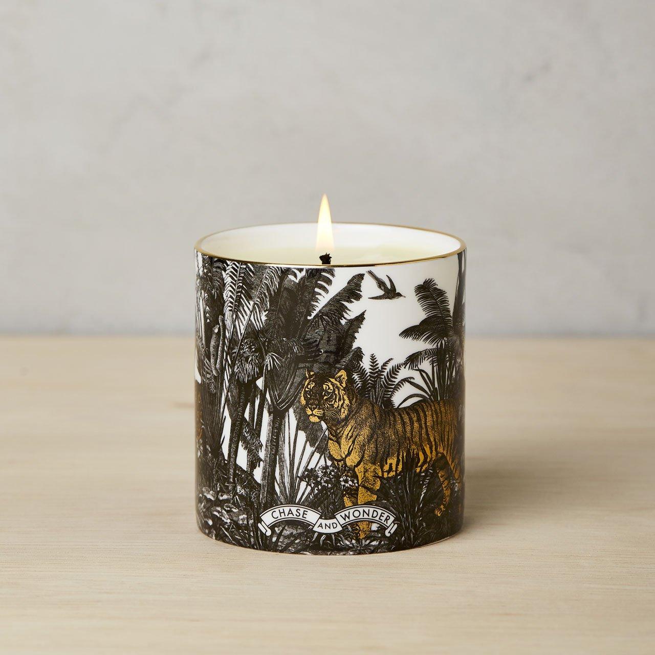 The Jungle Luxury Scented Ceramic Candle - Chase and Wonder - Proudly Made in Britain
