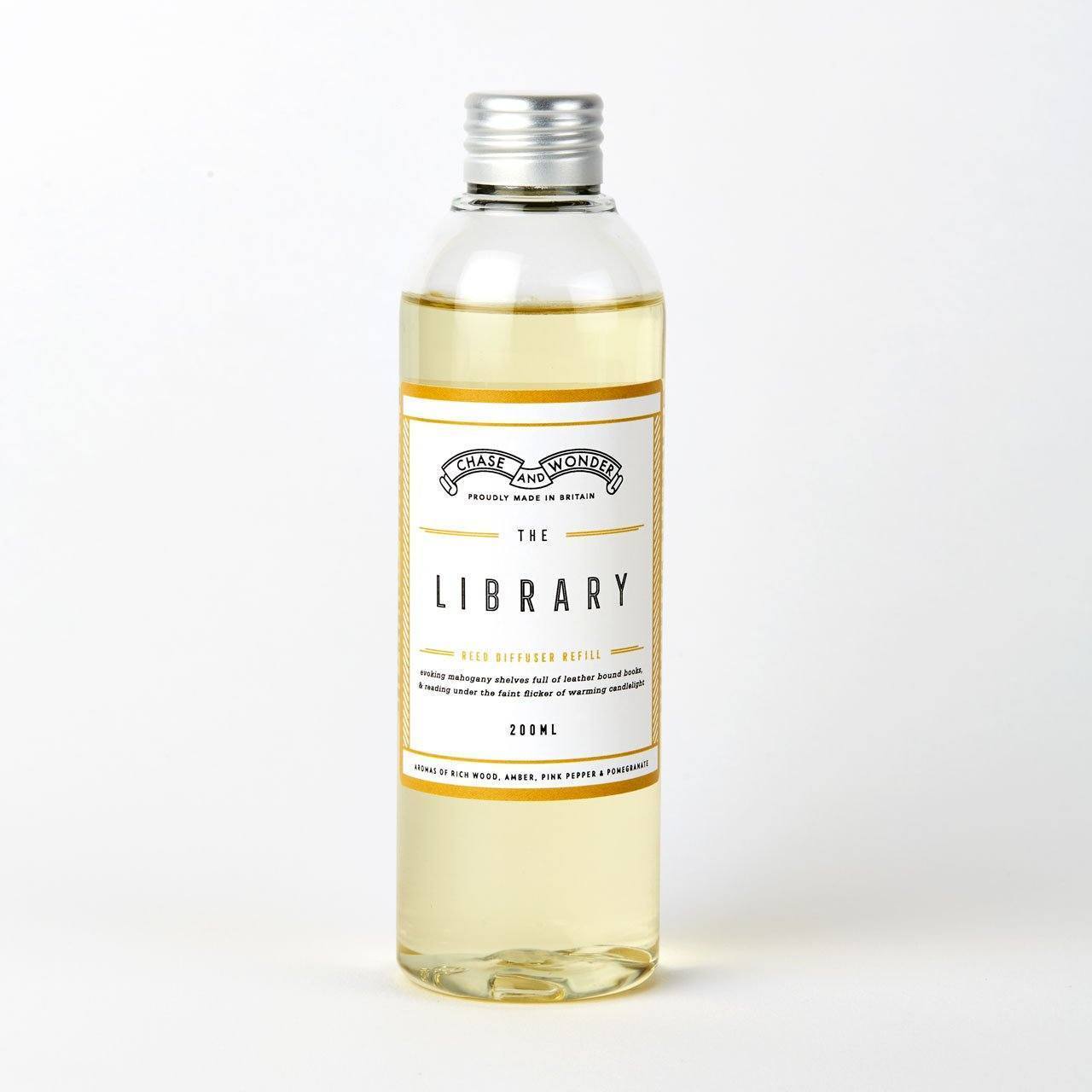 The Library Reed Diffuser Refill - Chase and Wonder - Proudly Made in Britain