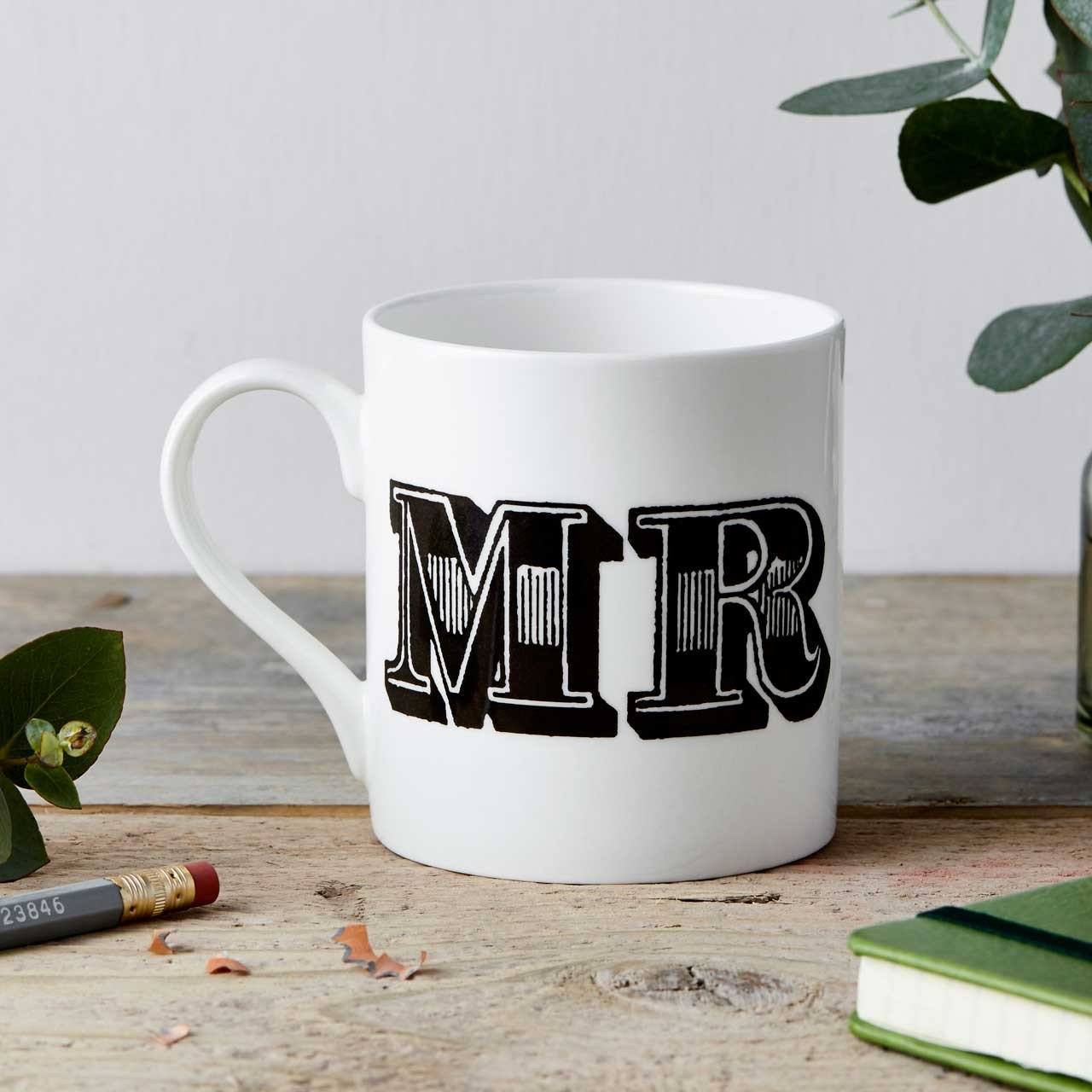 Mr Type Fine China Mug - Chase and Wonder - Proudly Made in Britain