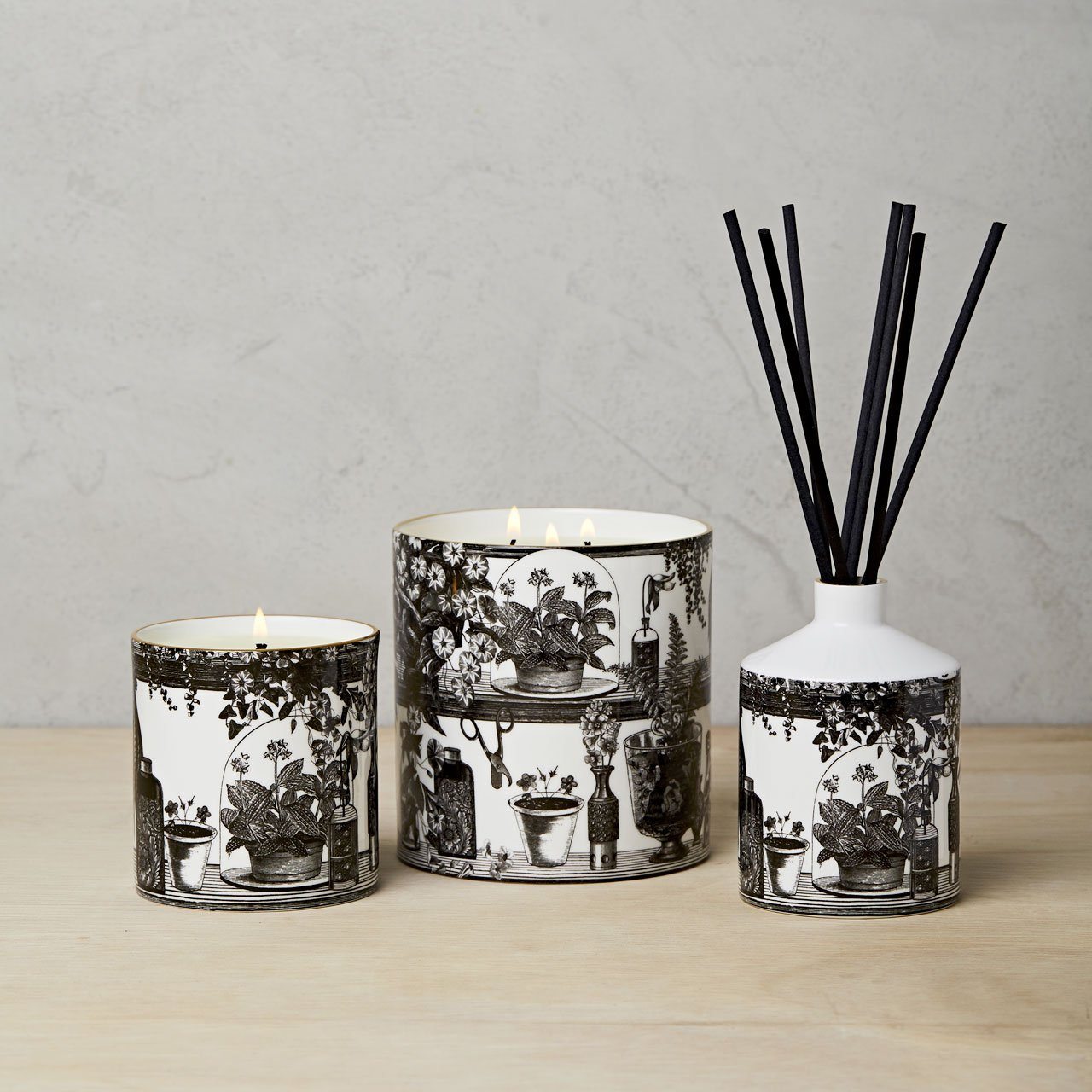 The Orangery 3 Wick Scented Ceramic Candle - Chase and Wonder - Proudly Made in Britain