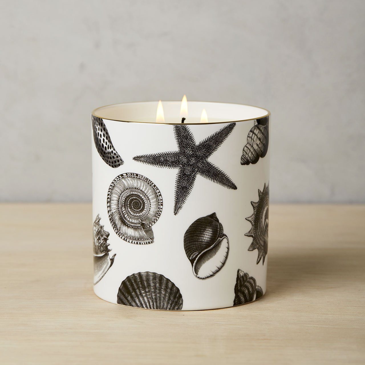 The Seashore 3 Wick Scented Ceramic Candle - Chase and Wonder - Proudly Made in Britain