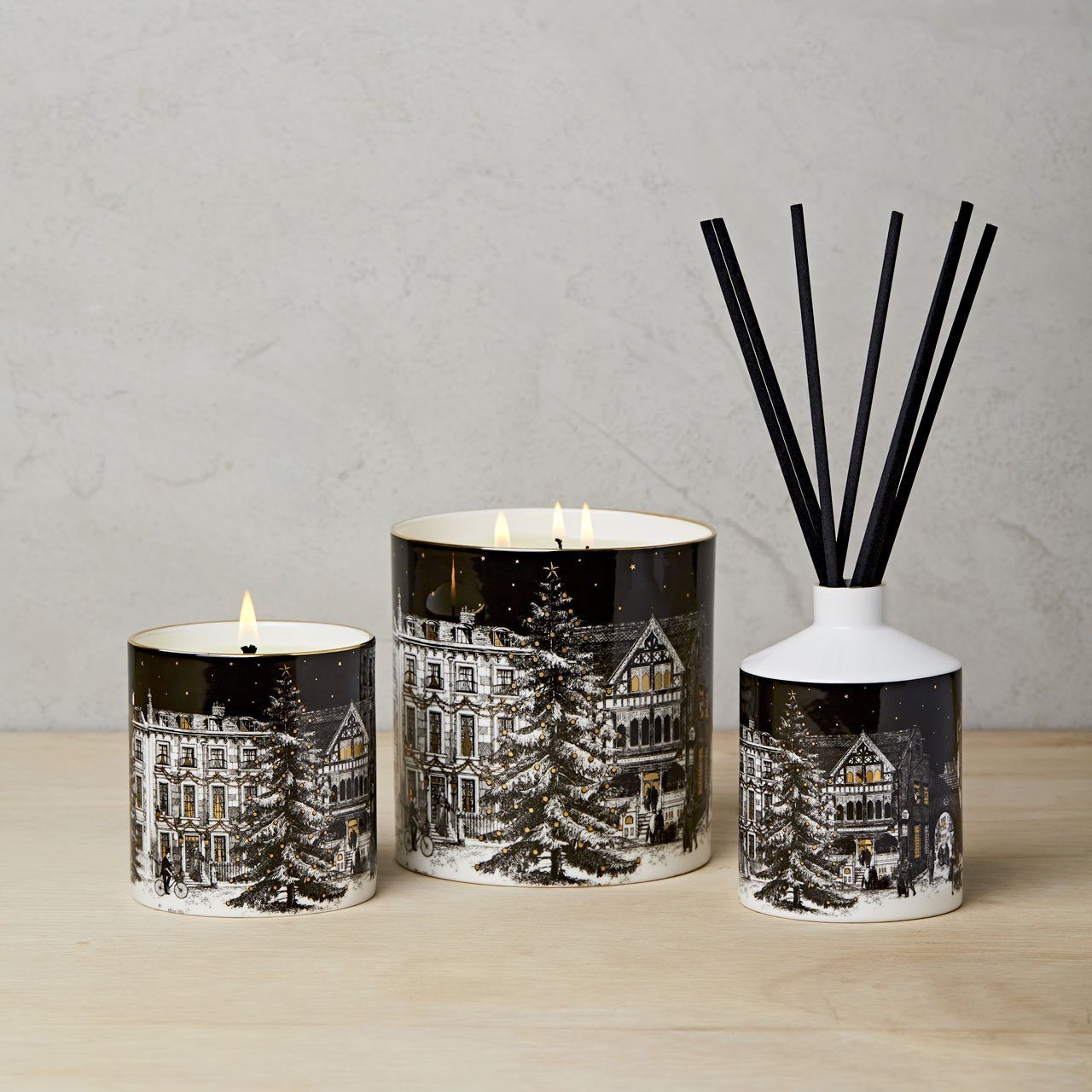 The Starry Night 3 Wick Scented Ceramic Candle - Chase and Wonder - Proudly Made in Britain