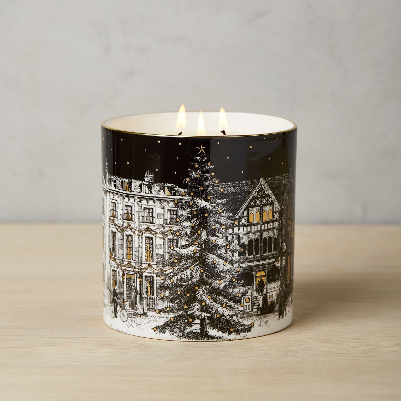 The Starry Night 3 Wick Scented Ceramic Candle - Chase and Wonder - Proudly Made in Britain