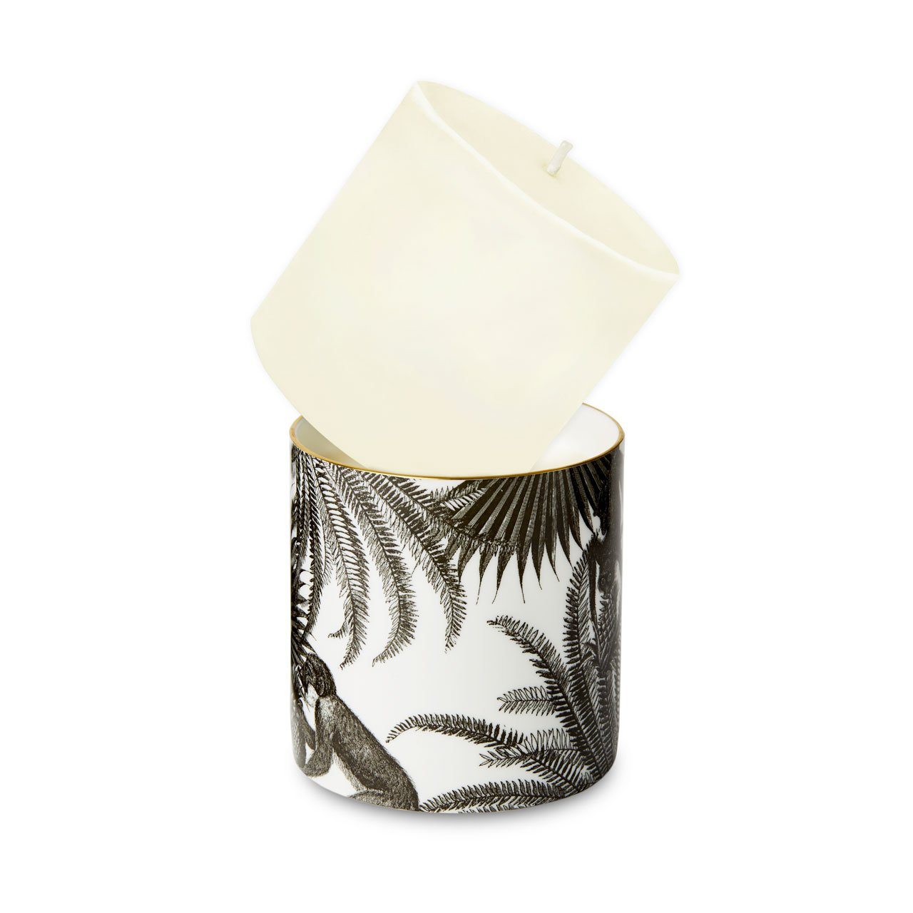 Refill for The Tropical Paradise Ceramic Candle by Chase and Wonder, fine china with 22ct gold