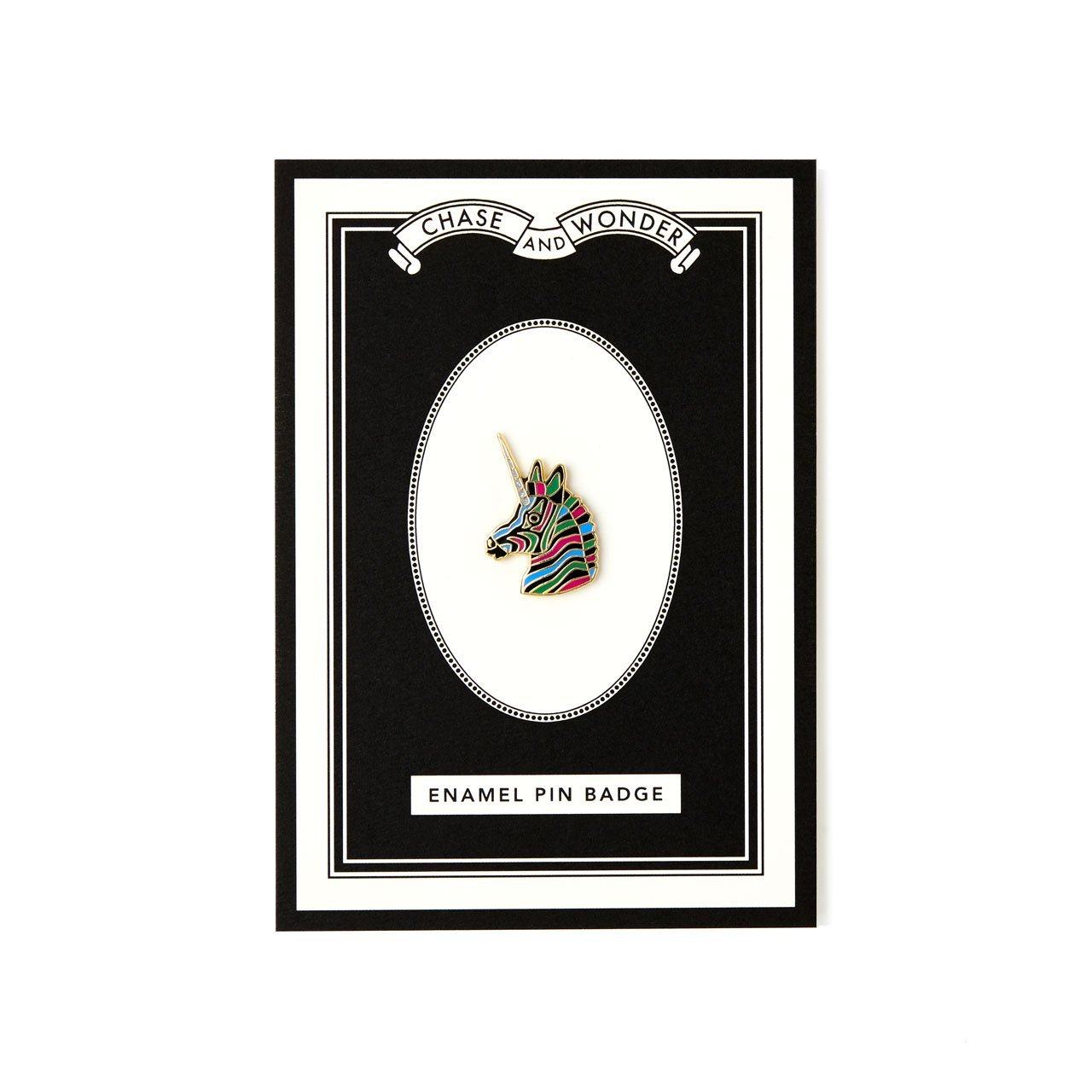 Magical Unicorn Enameled Pin Badge - Chase and Wonder - Proudly Made in Britain